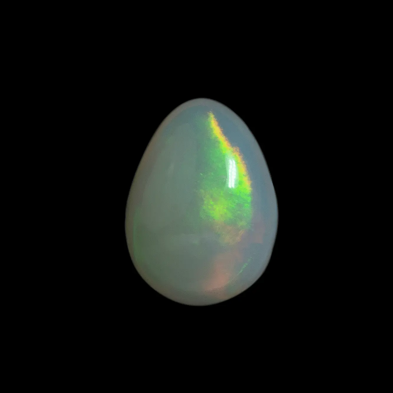 Brazilian brilliant line orange opal (1.3 ct) - Image 3