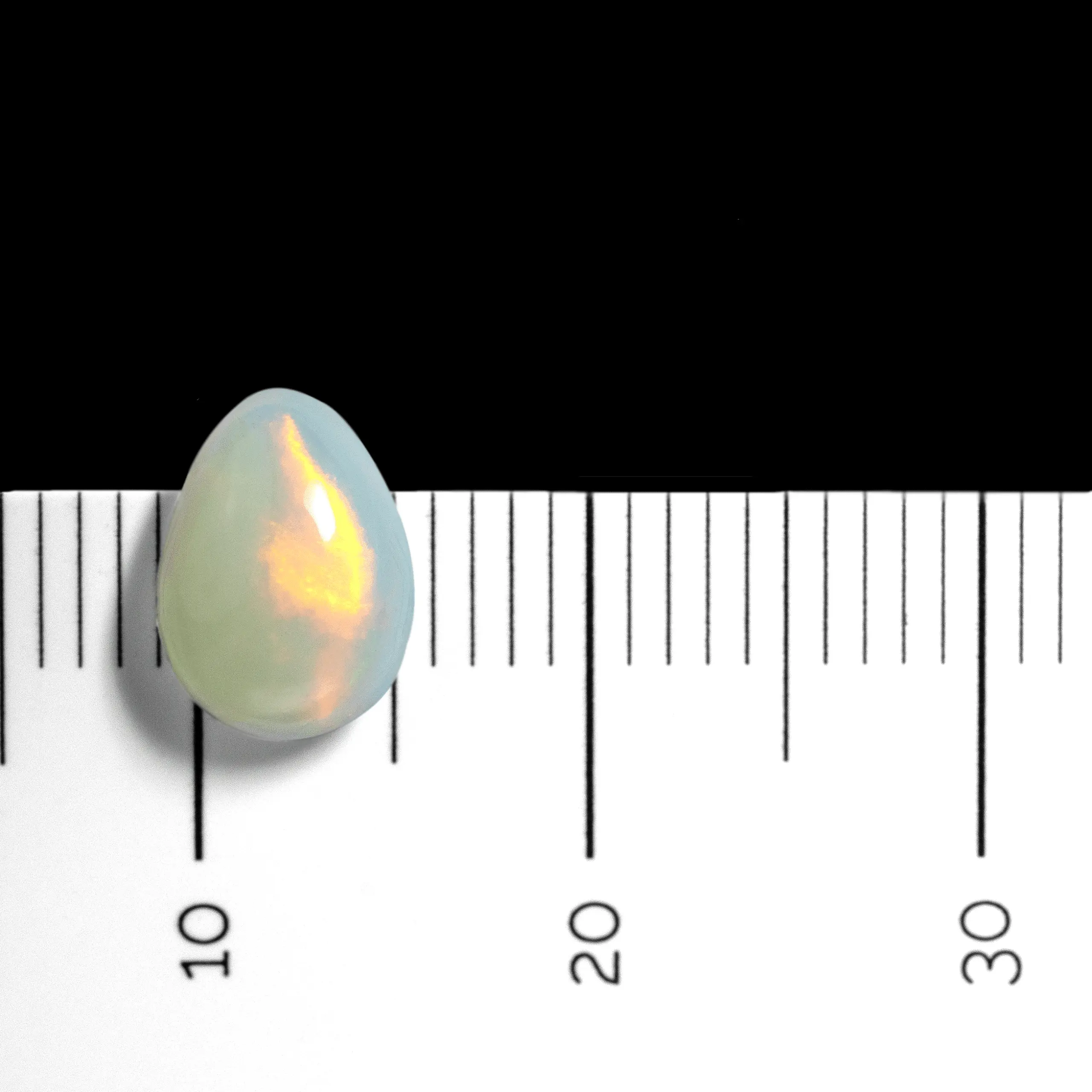 Brazilian brilliant line orange opal (1.3 ct) - Image 4