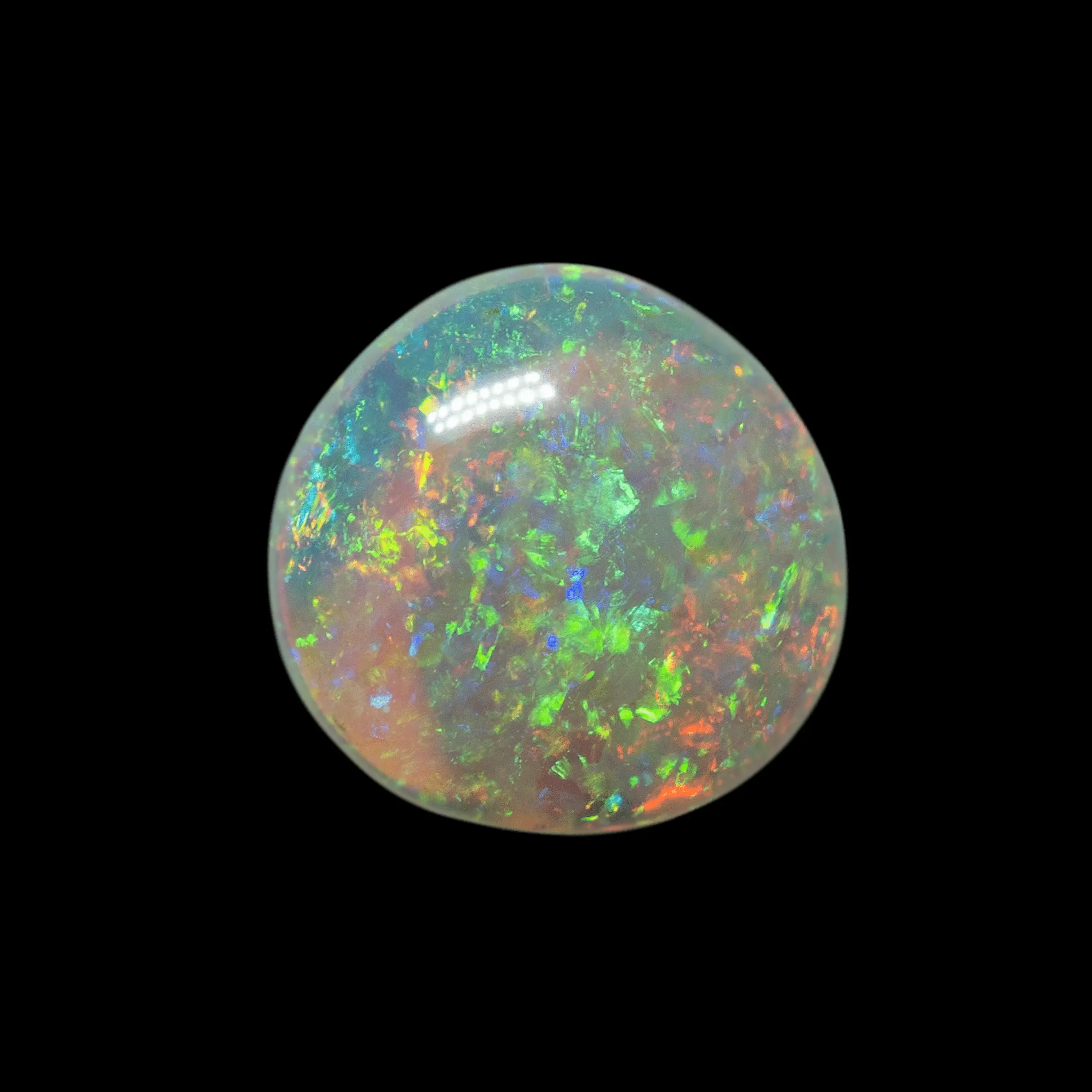 Brazilian opal with floral motif (1.8 ct) - Image 5