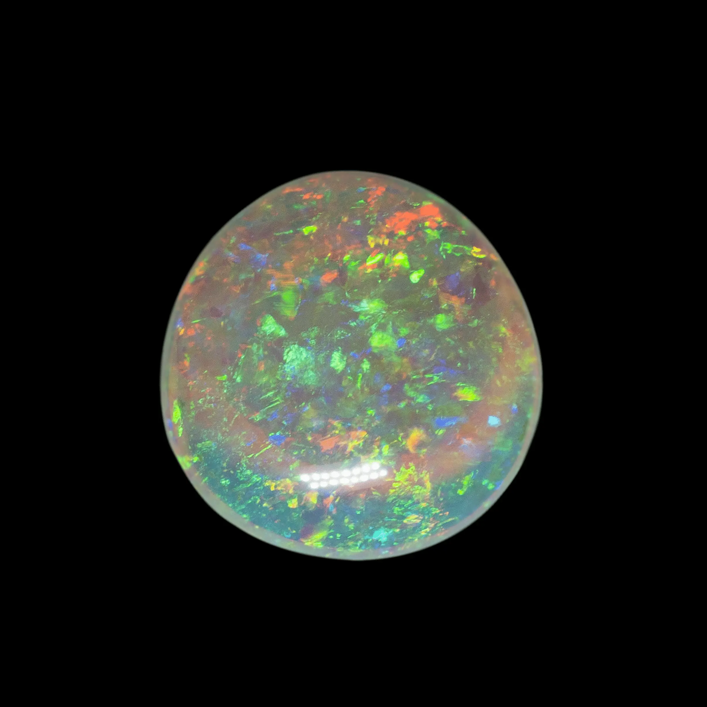 Brazilian opal with floral motif (1.8 ct) - Image 4