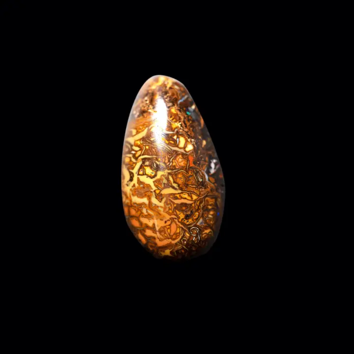 Natural Australian Koroit opal with graphic pattern