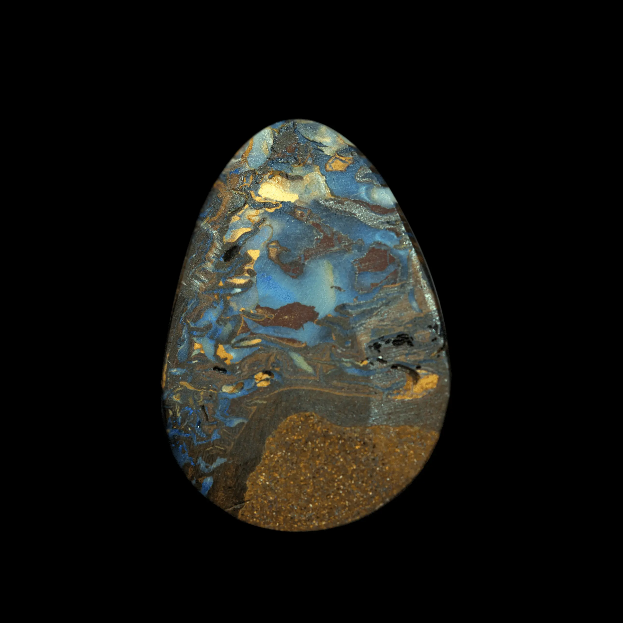 Opale koroit a bordure décorative dorée, bleue et violette (55,2 cts) – Image 5