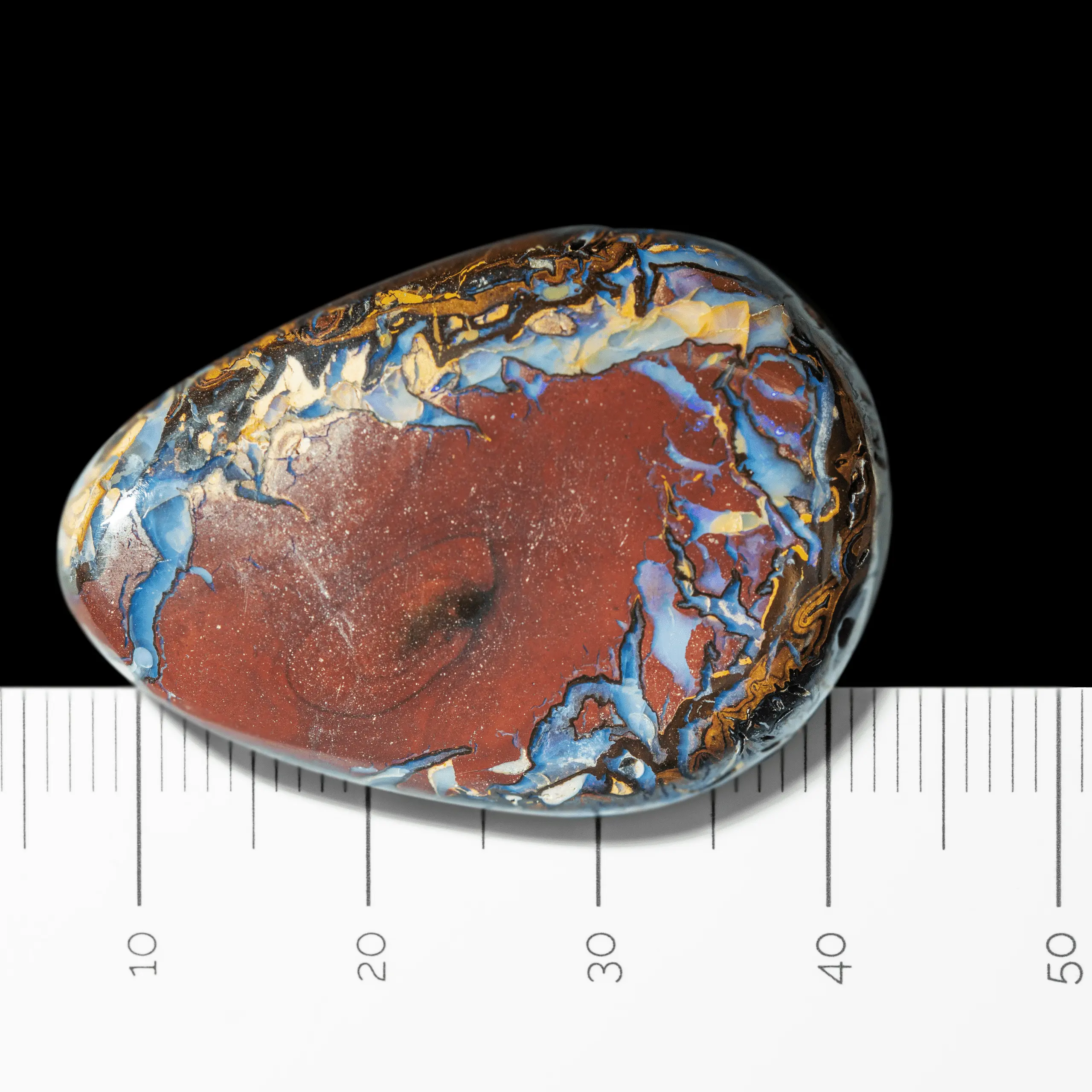 Opale koroit a bordure décorative dorée, bleue et violette (55,2 cts) – Image 6