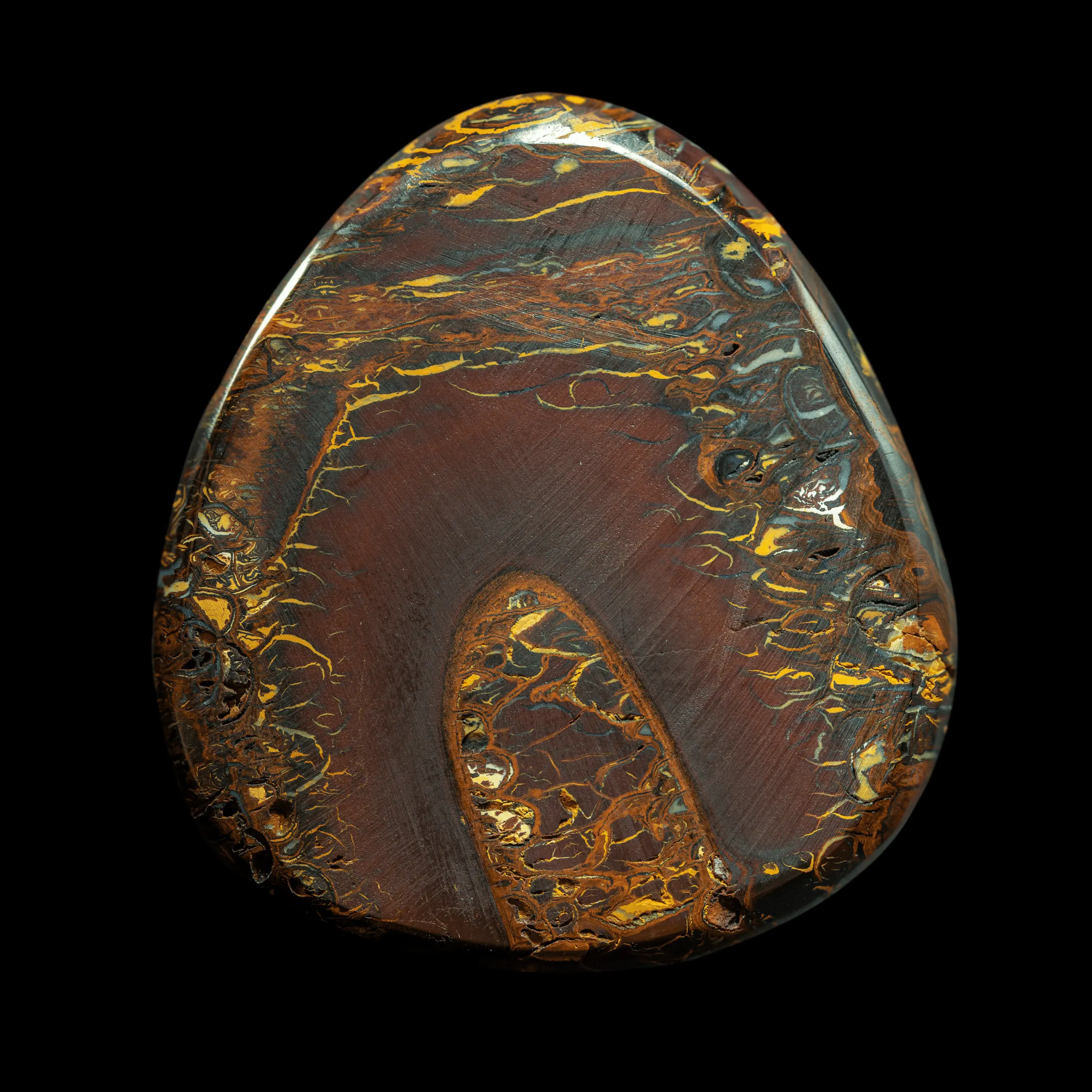 Large, magnificent Koroit opal with violet flashes (134 cts) - Image 4