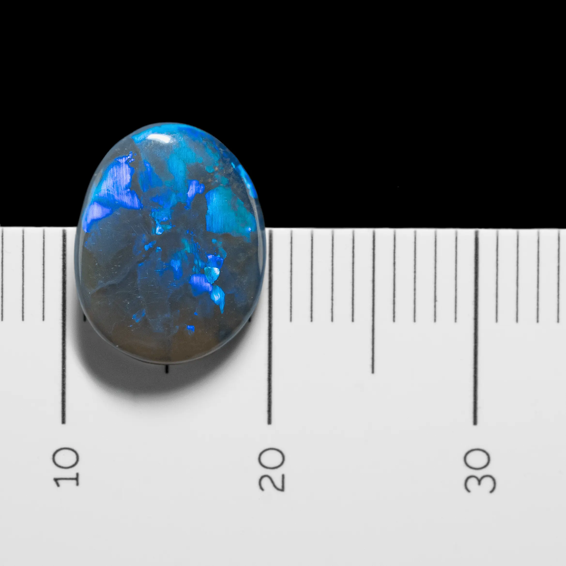 Eclatante opale noire bleue (1,7 ct) – Image 6