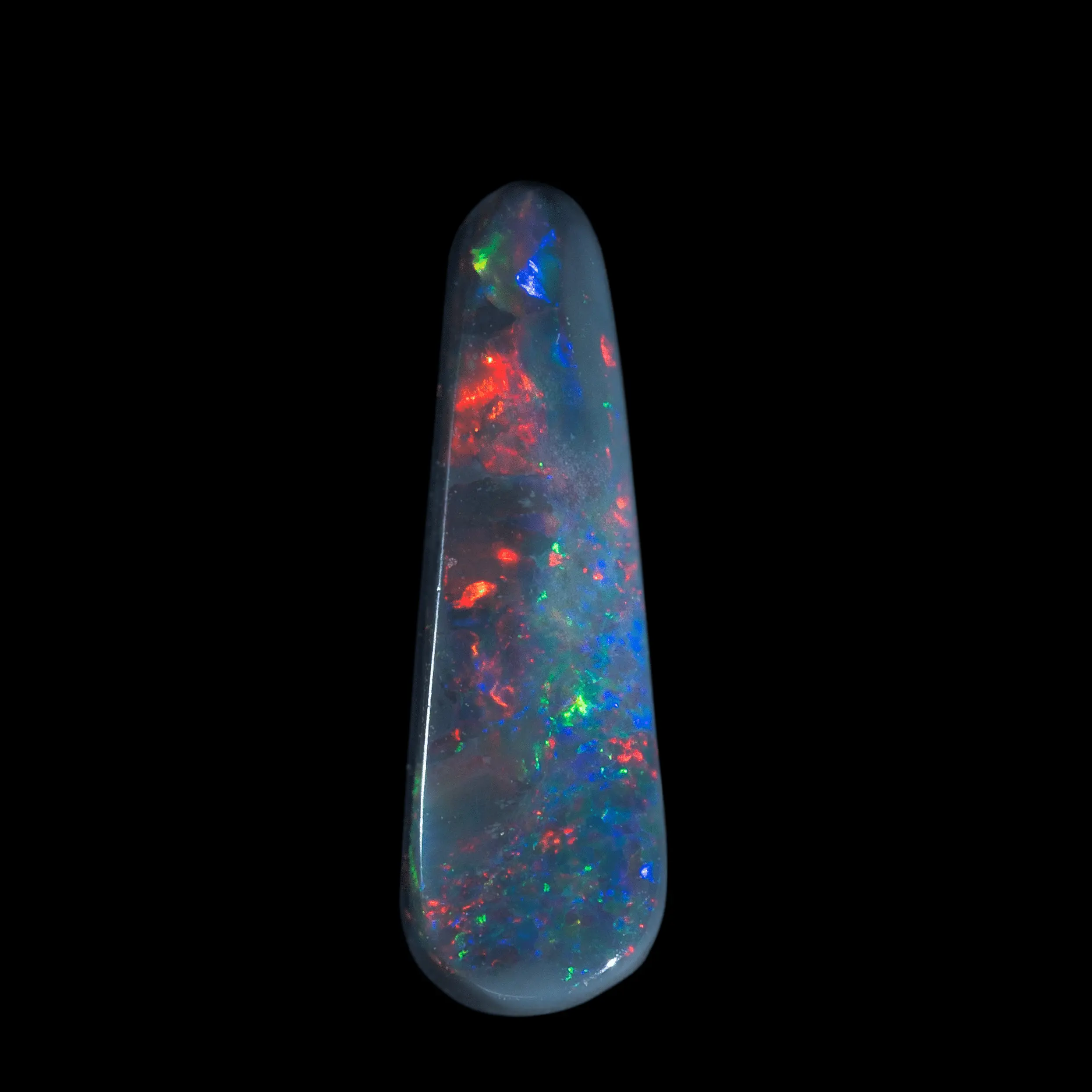 Larme d'opale noire rouge et bleue (1,2 ct) – Image 3