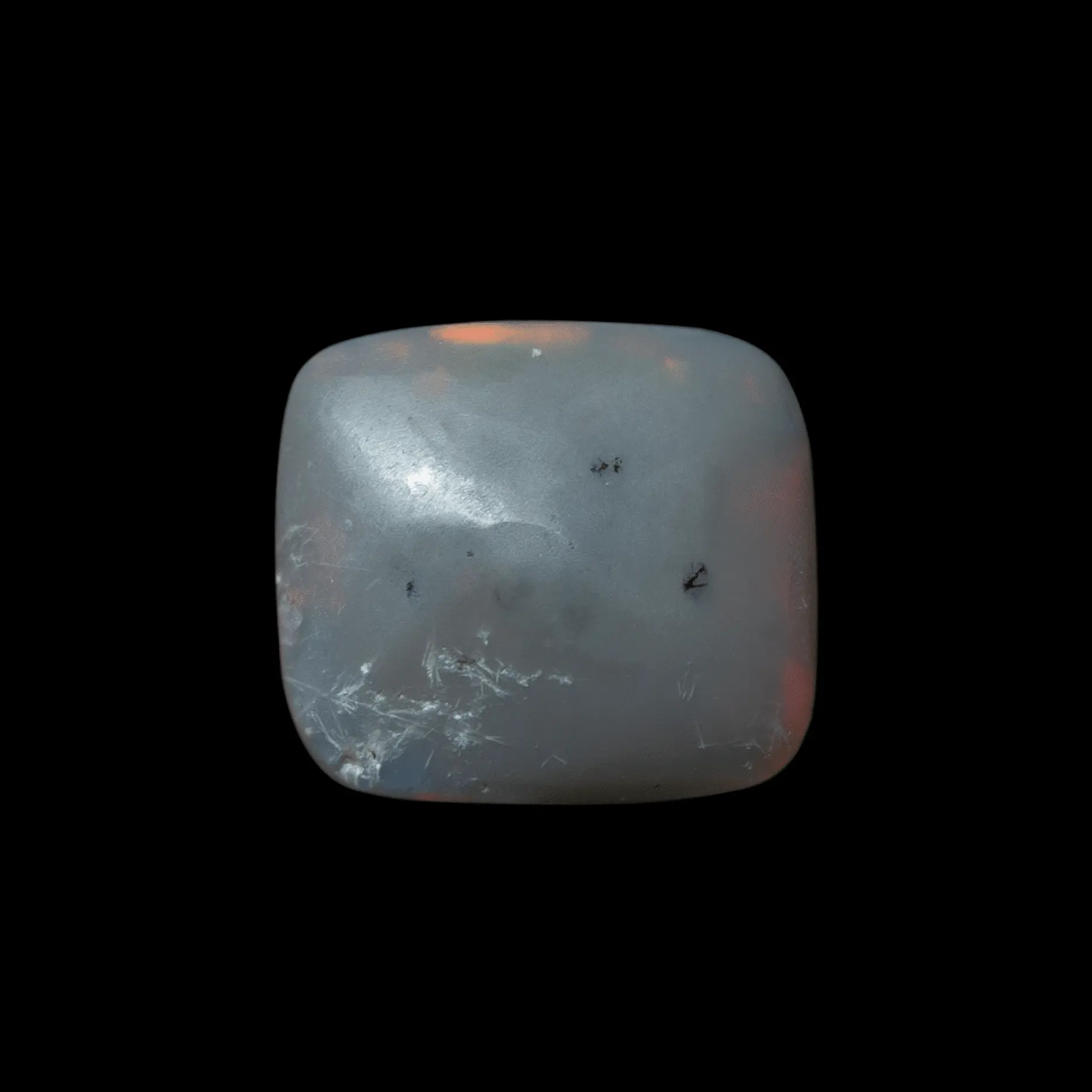 Opale noire en rectangle rouge et multicolore (0,9 ct) – Image 5