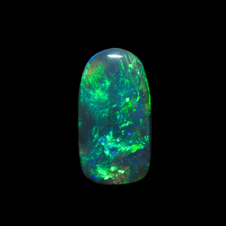 opale noire australienne verte et violette