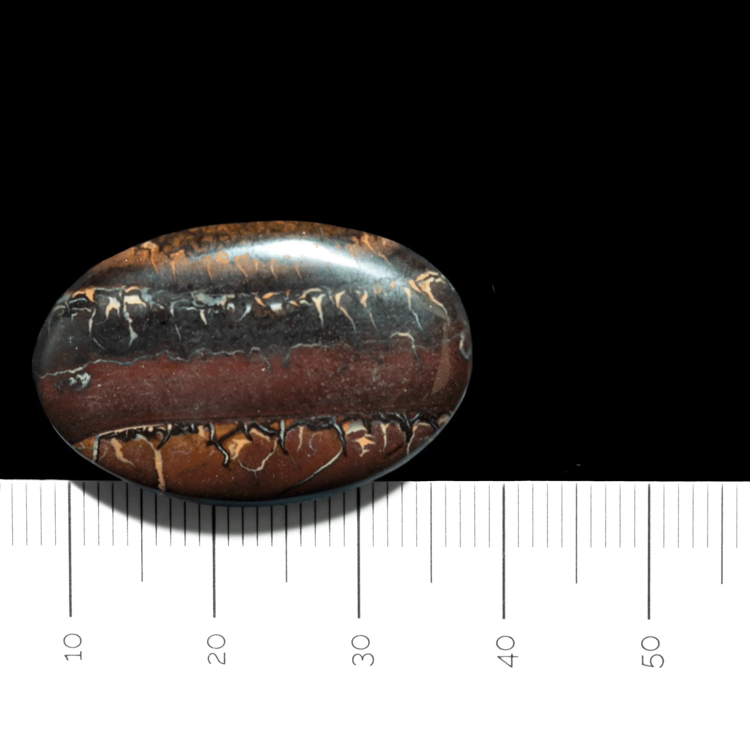 Opale Koroit à motifs cunéiformes (28,5 cts) – Image 4
