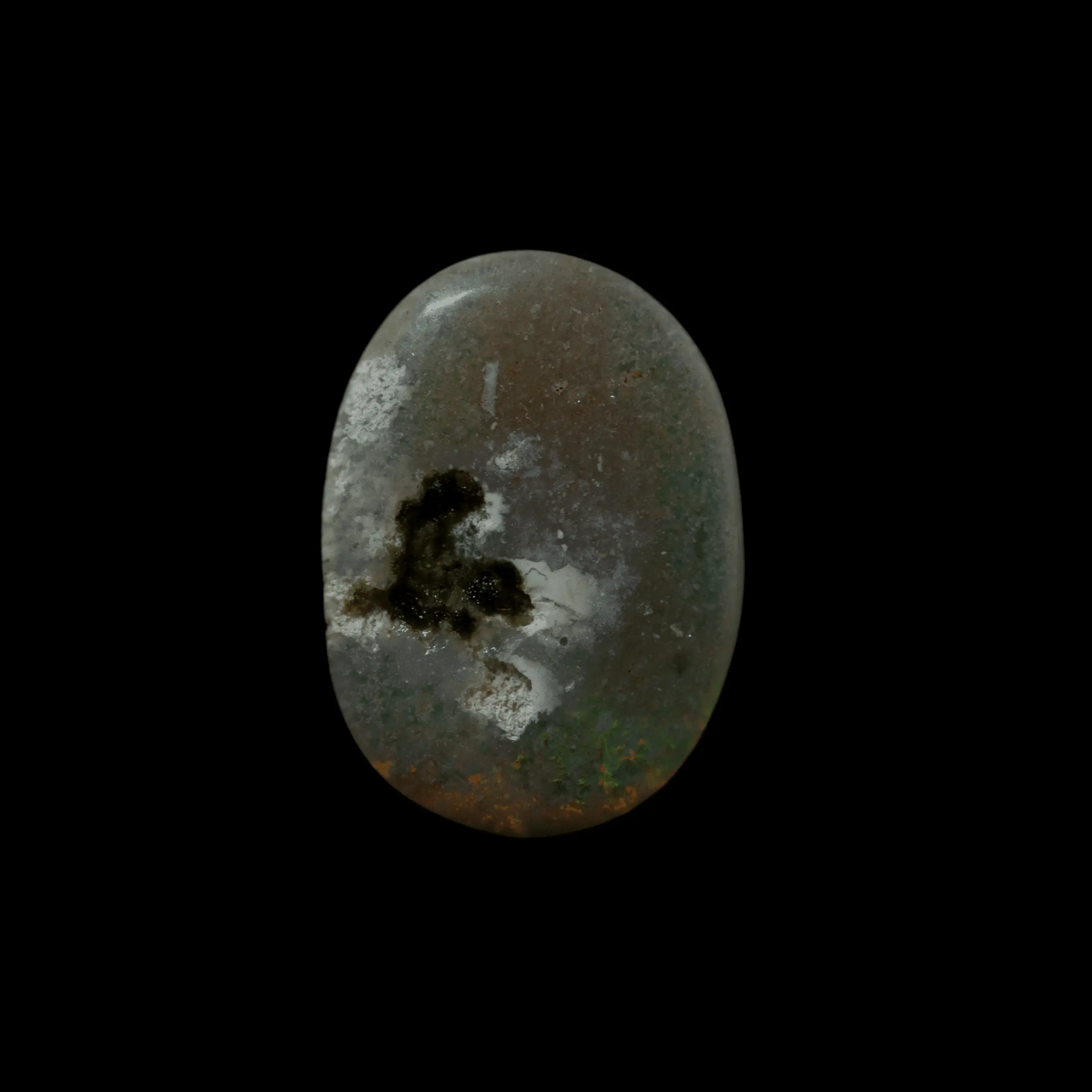 Lovely green, yellow and orange white opal cabochon (1.3 ct) - Image 5
