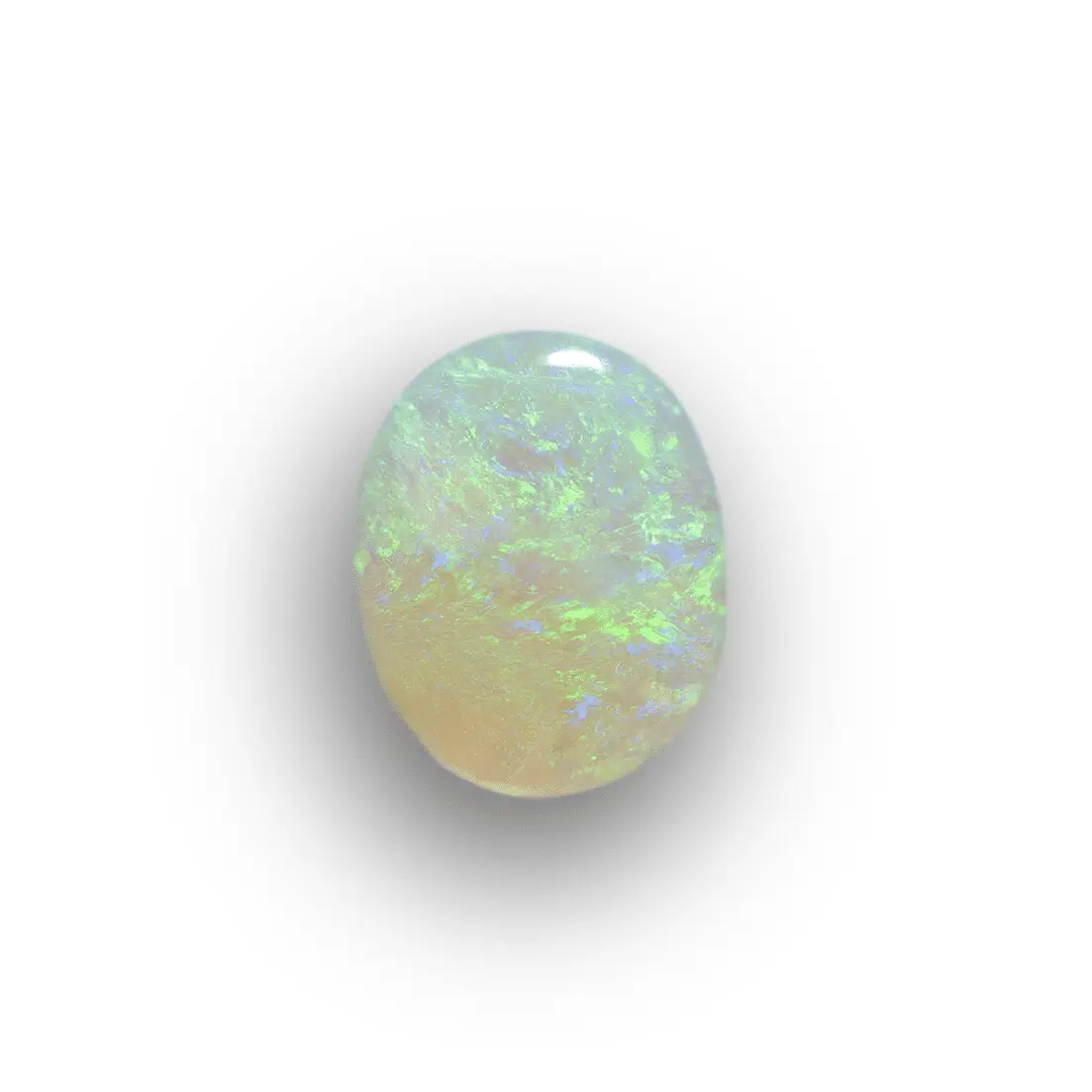 Cabochon d'opale cristal translucide vert (0,9 ct) – Image 4