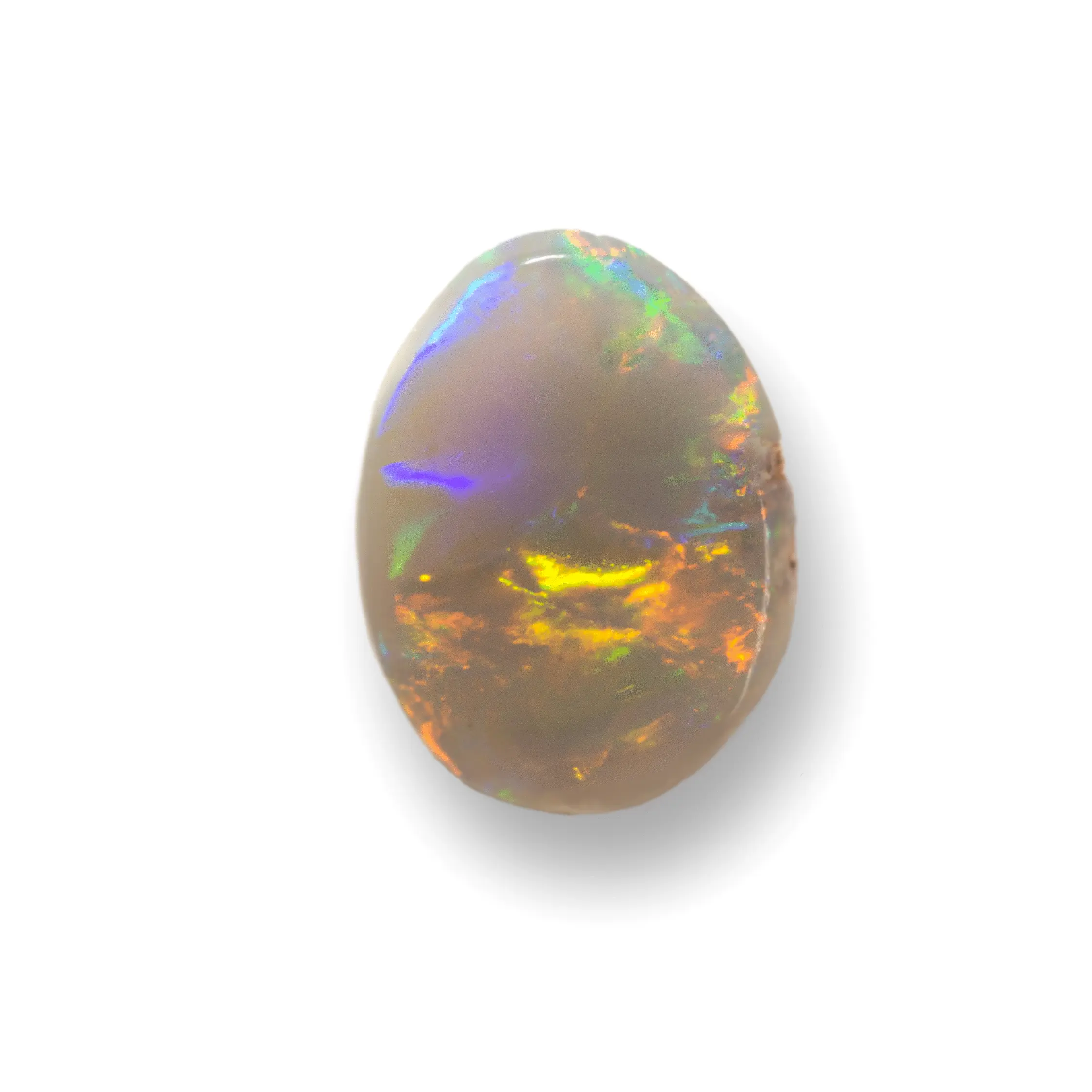 Belle opale sombre compartimentée en grandes plages de couleurs brillantes (0,9 ct) – Image 4