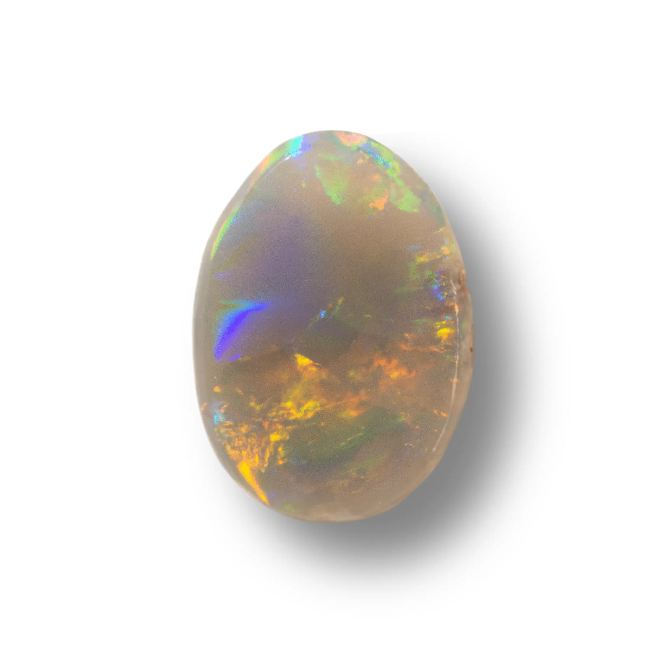 Belle opale sombre compartimentée en grandes plages de couleurs brillantes (0,9 ct) – Image 5