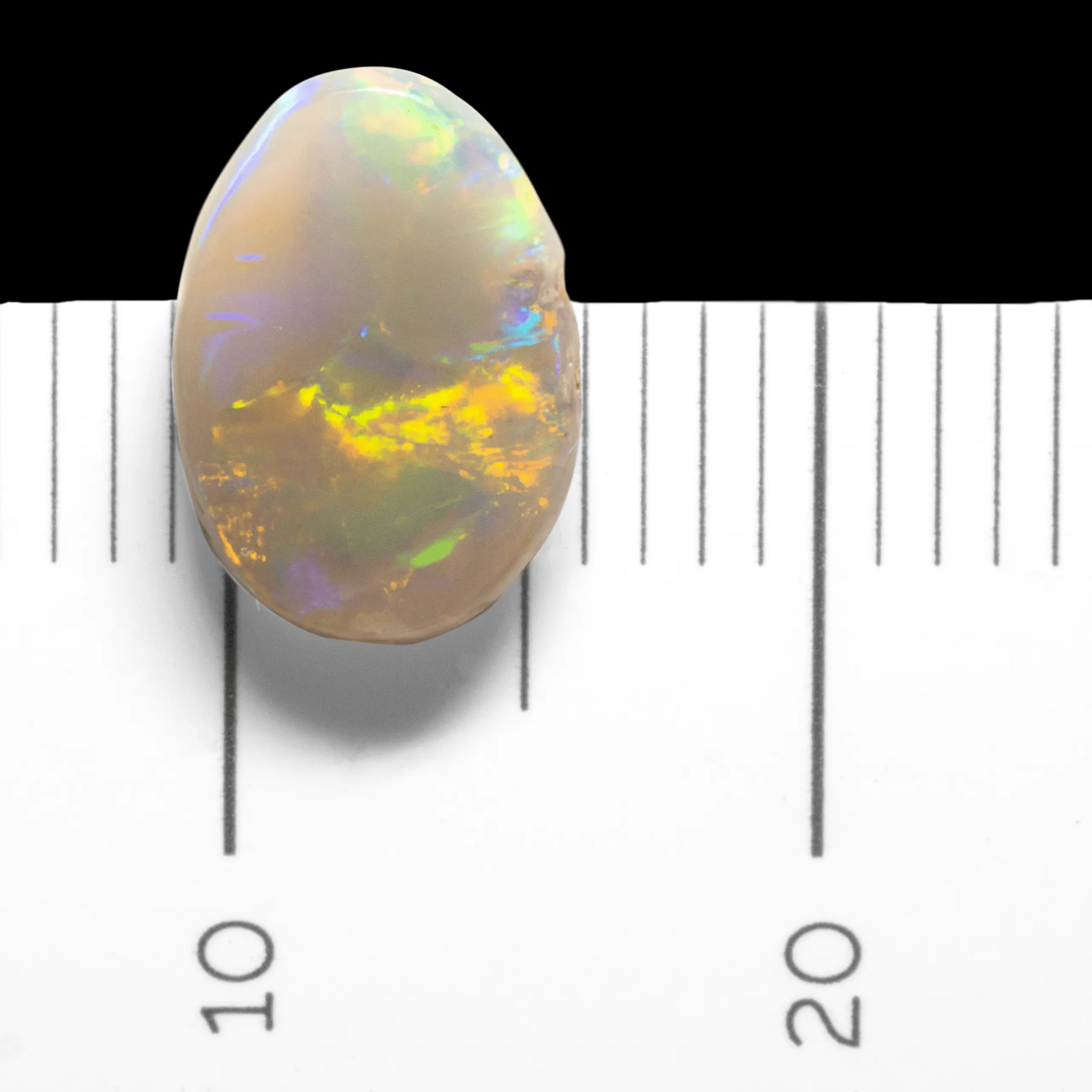 Belle opale sombre compartimentée en grandes plages de couleurs brillantes (0,9 ct) – Image 7