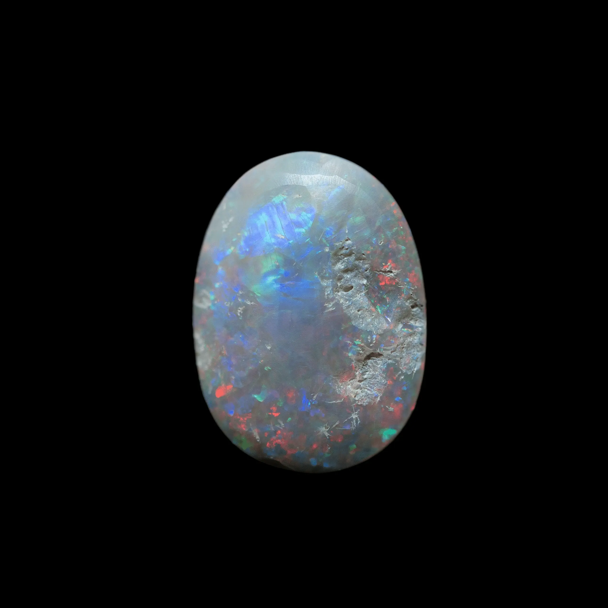 Cabochon d'opale sombre éclatant de toutes les couleurs (2,4 cts) – Image 4
