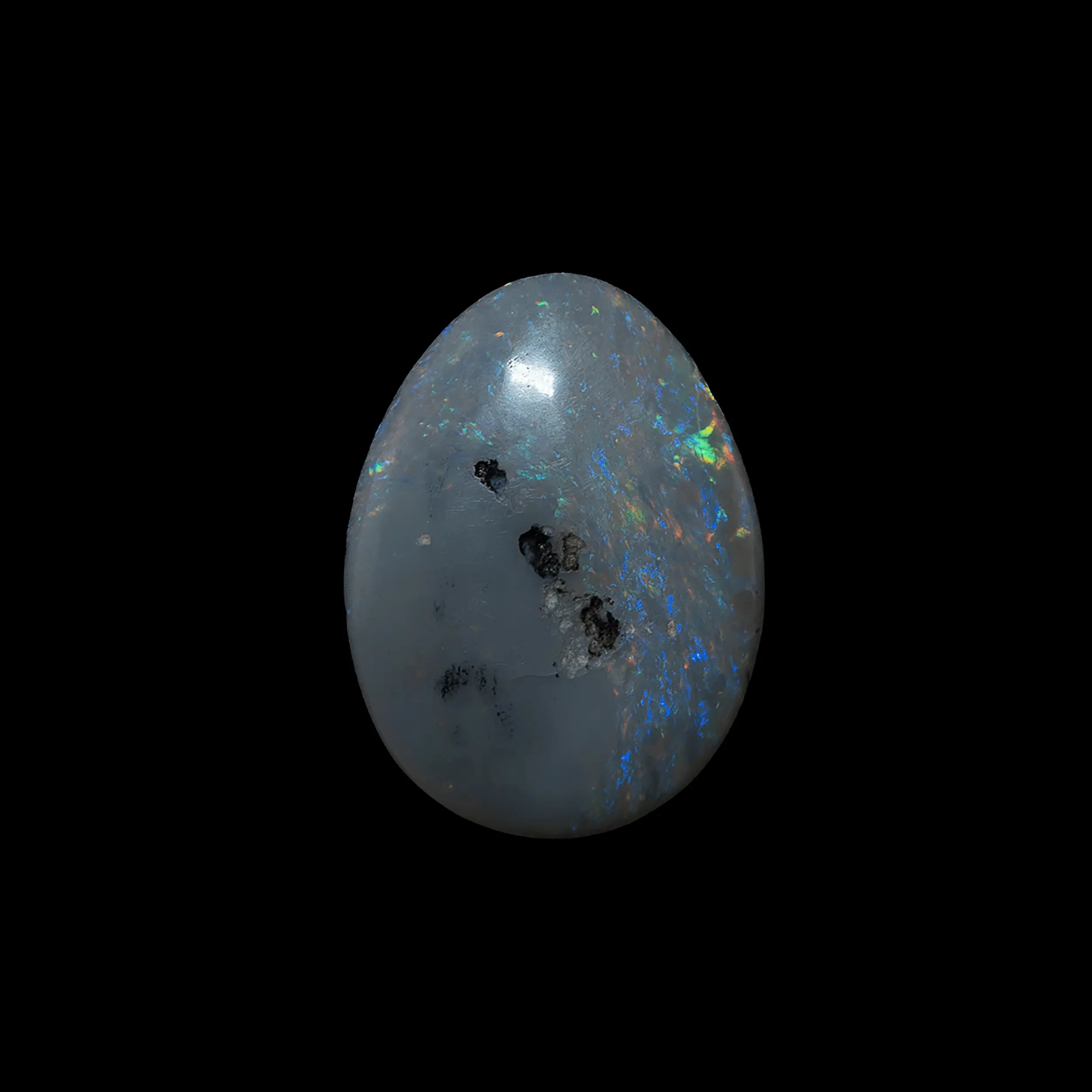 Cabochon multicolore d'opale sombre (2,3 cts) – Image 4