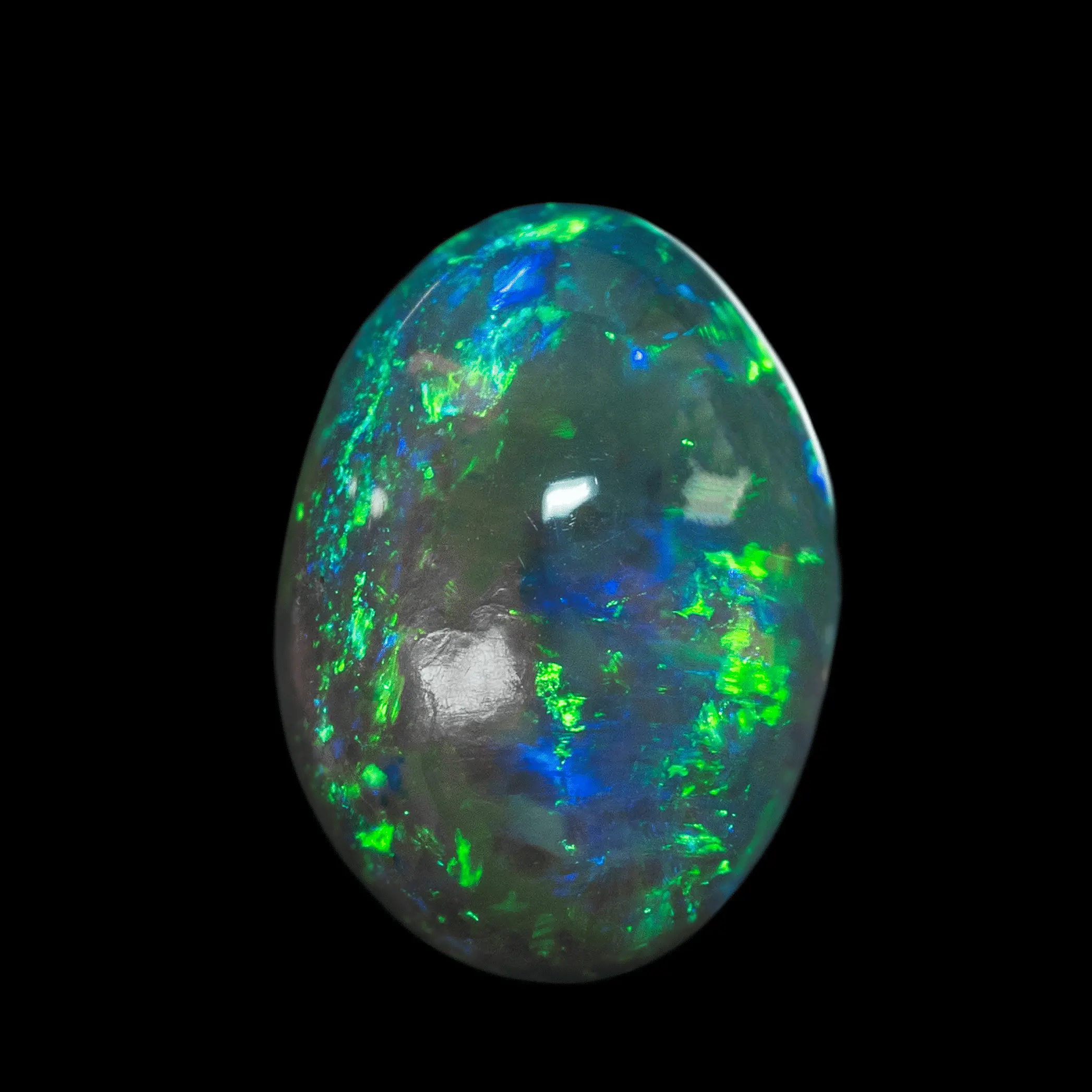 Dark green and blue oval crystal cabochon (2.1 cts) - Image 3