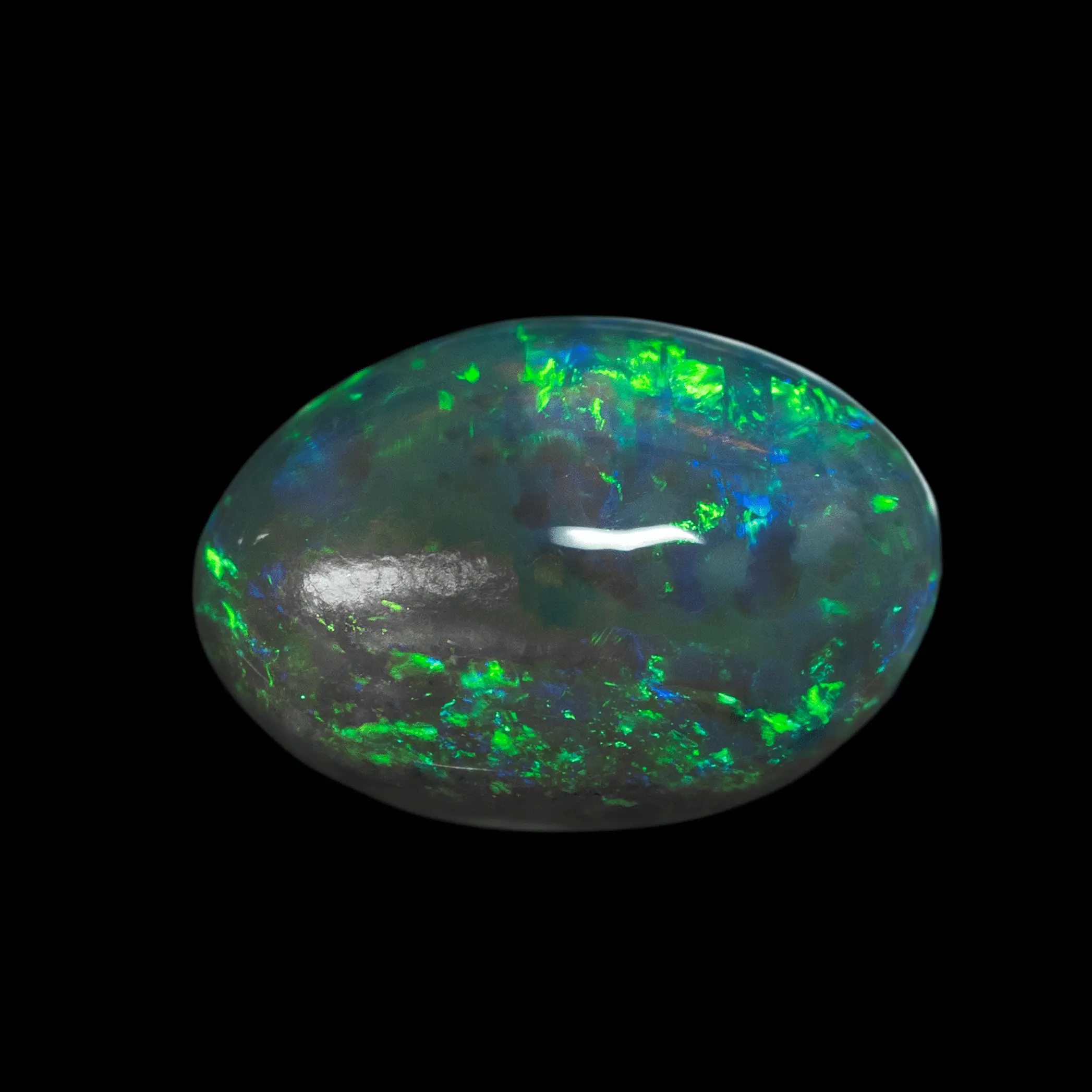 Dark green and blue oval crystal cabochon (2.1 cts) - Image 4