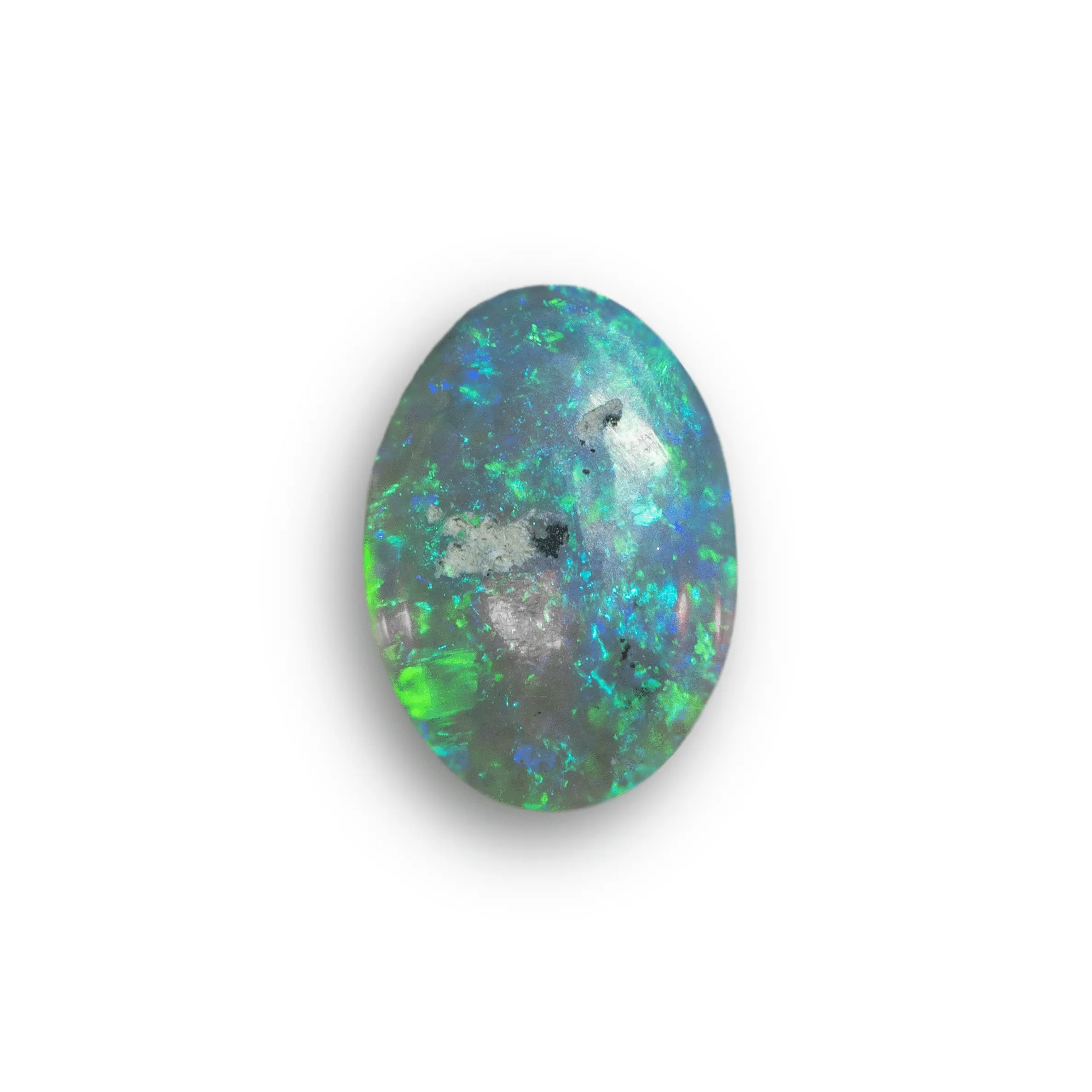 Dark green and blue oval crystal cabochon (2.1 cts) - Image 5