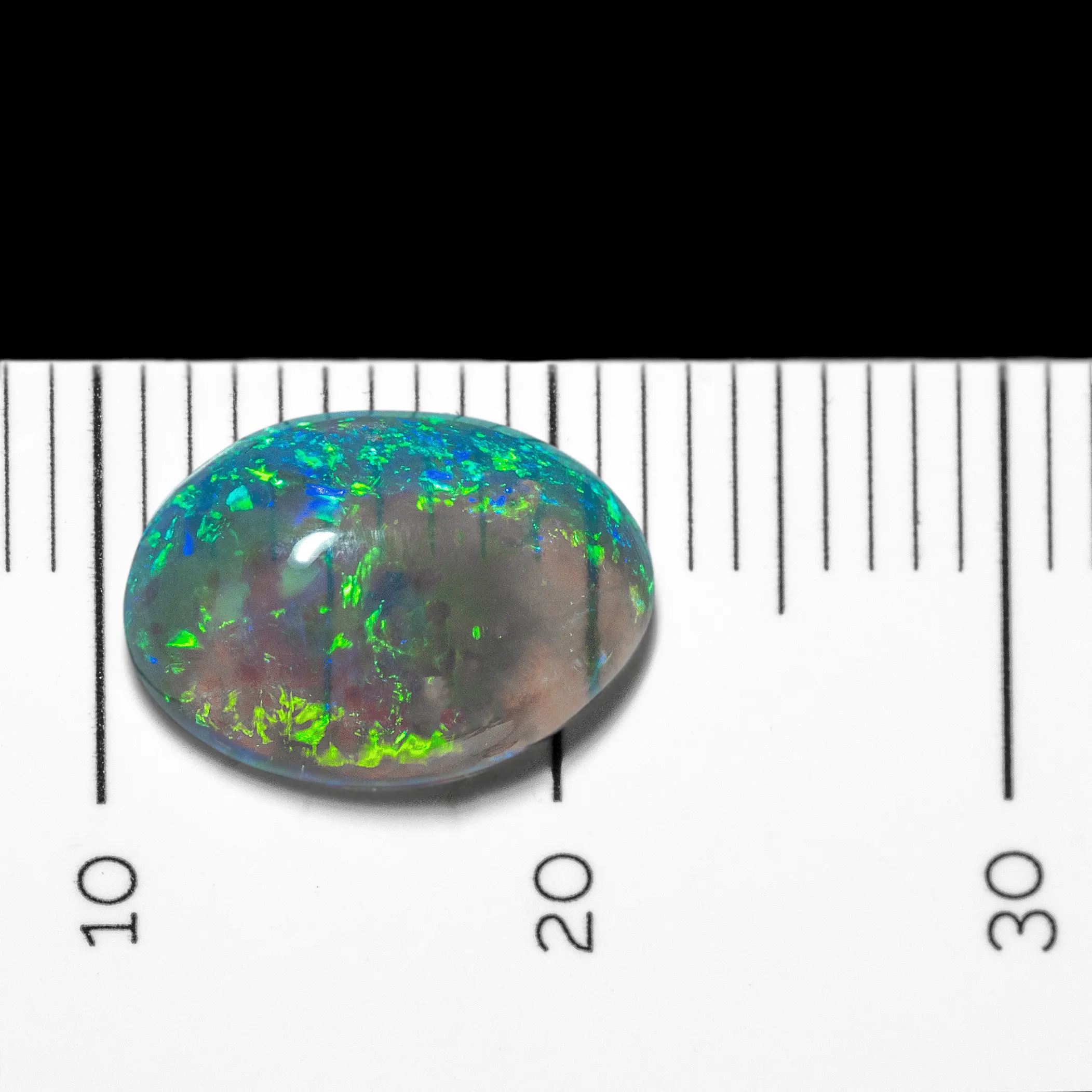 Dark green and blue oval crystal cabochon (2.1 cts) - Image 6