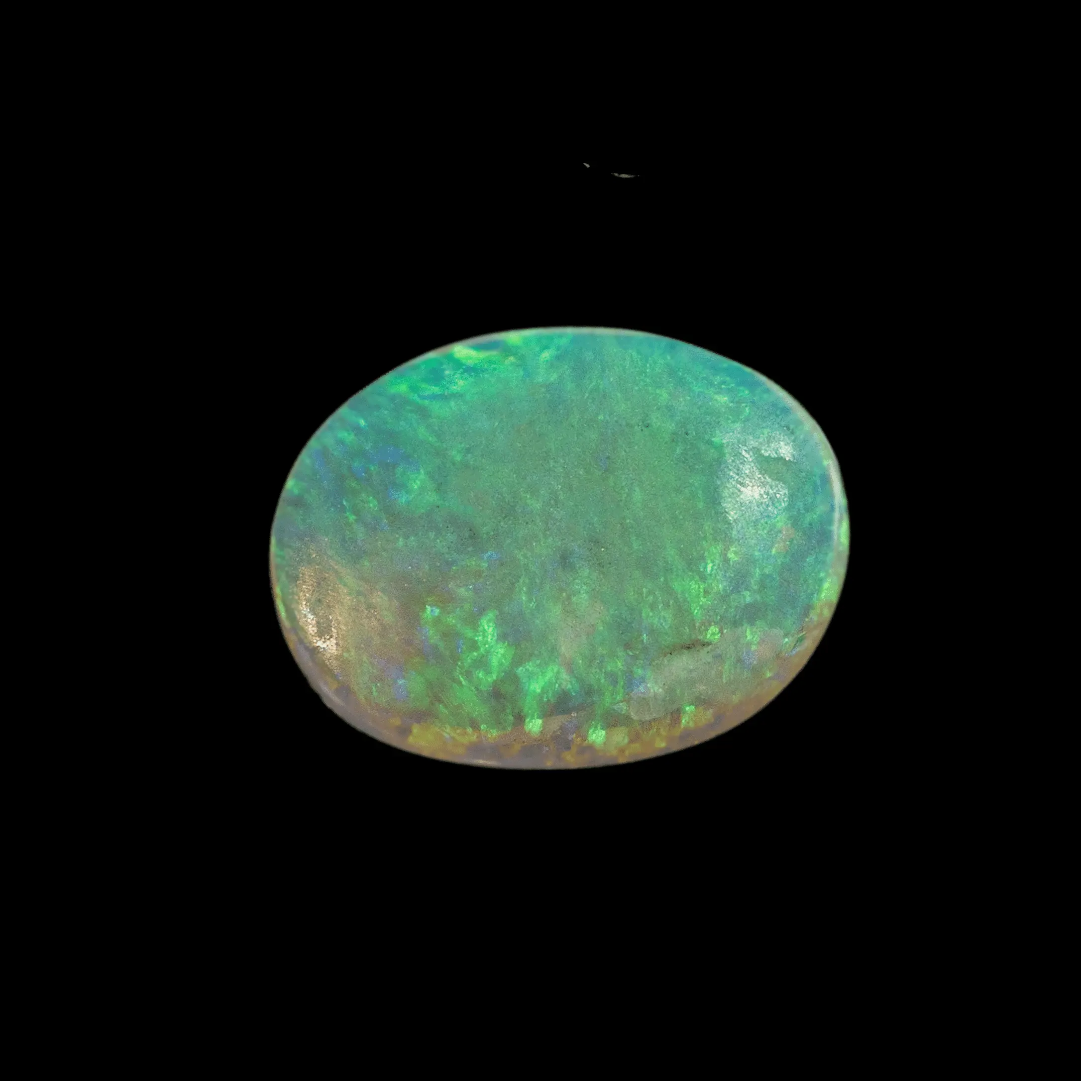 Cabochon d'opale cristal translucide vert (0,9 ct) – Image 5