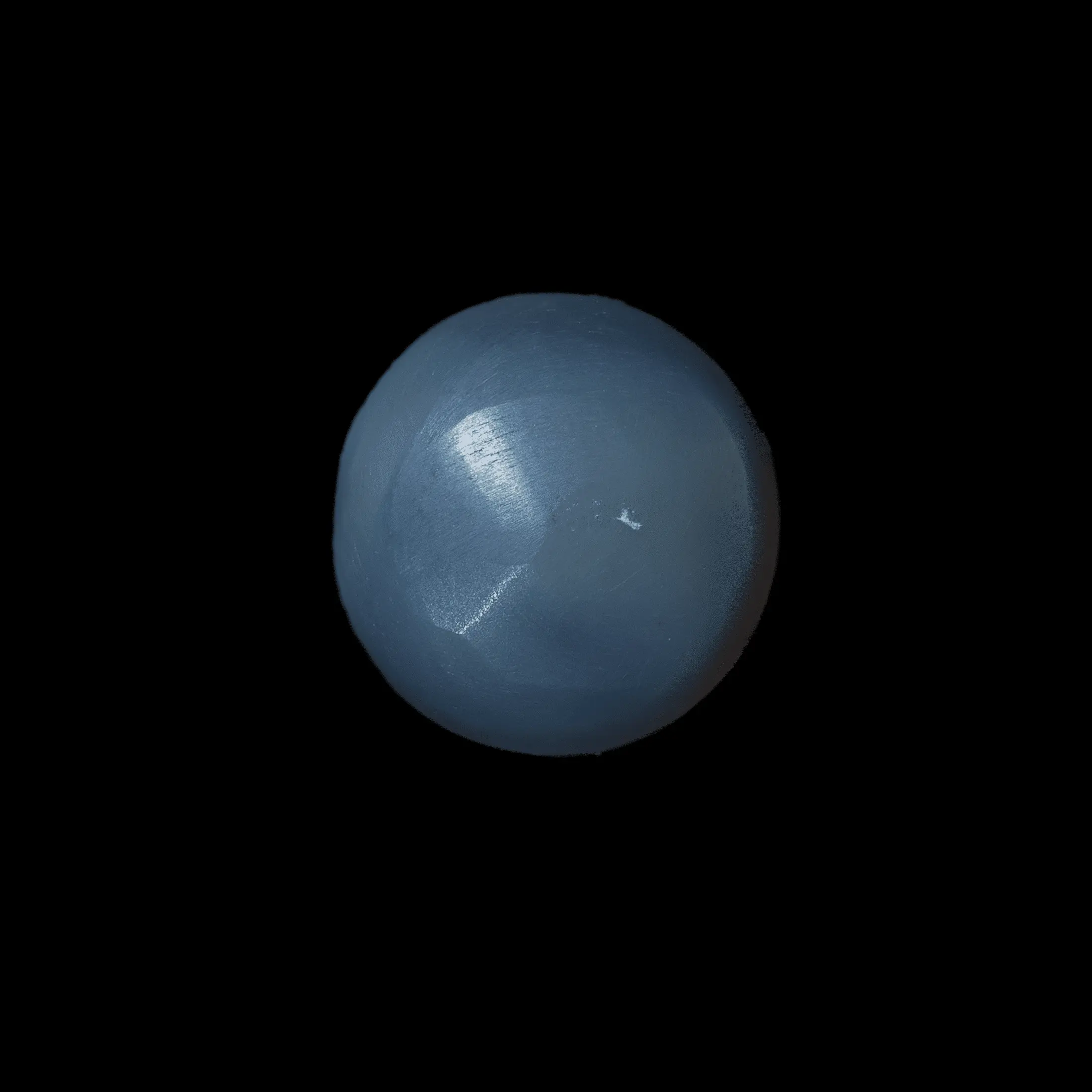 Demi-sphère bleue brillante d'opale noire (3,3 cts) – Image 6