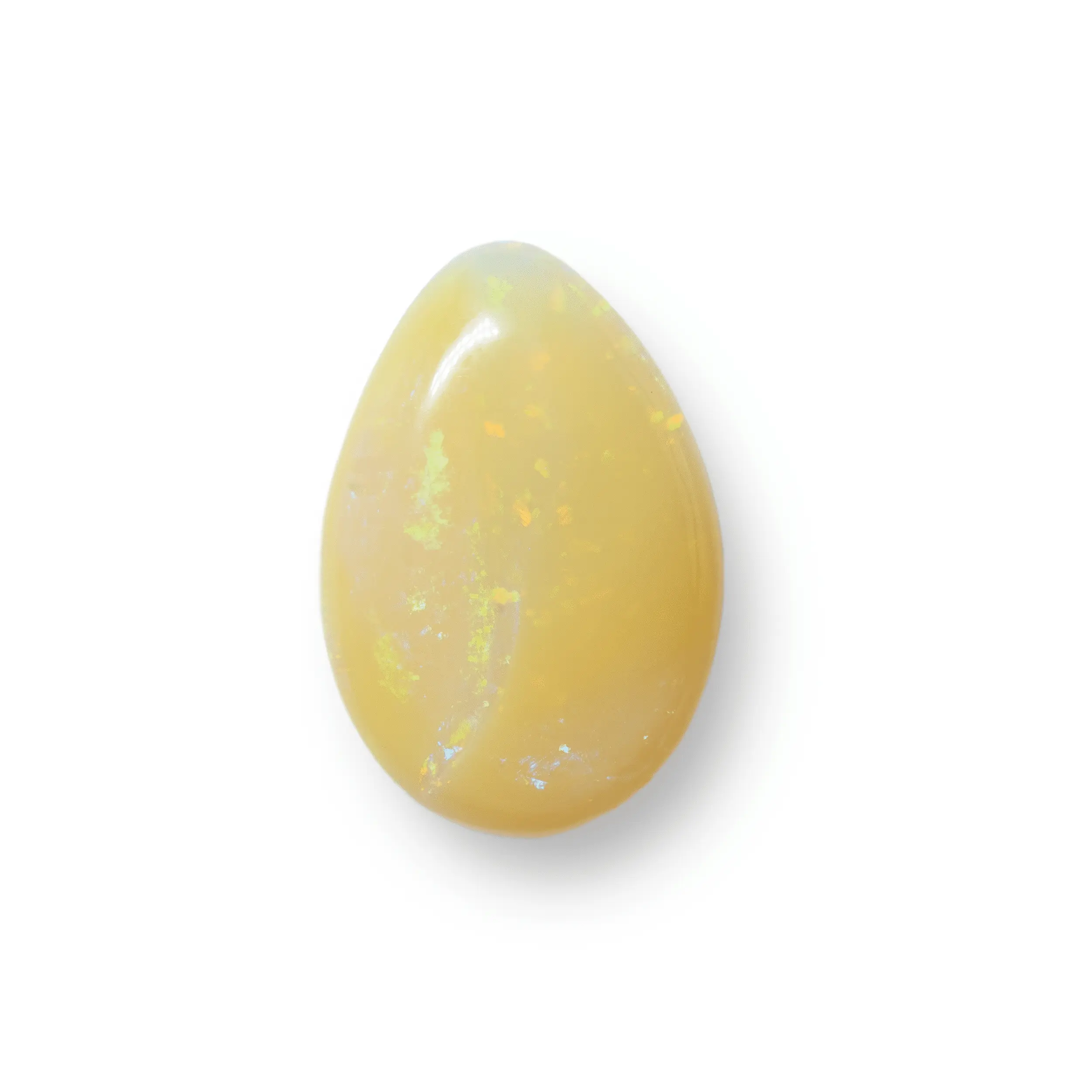 Cabochon of Brazilian opal, very bright green, orange, red and purple (7.5 cts) - Image 7