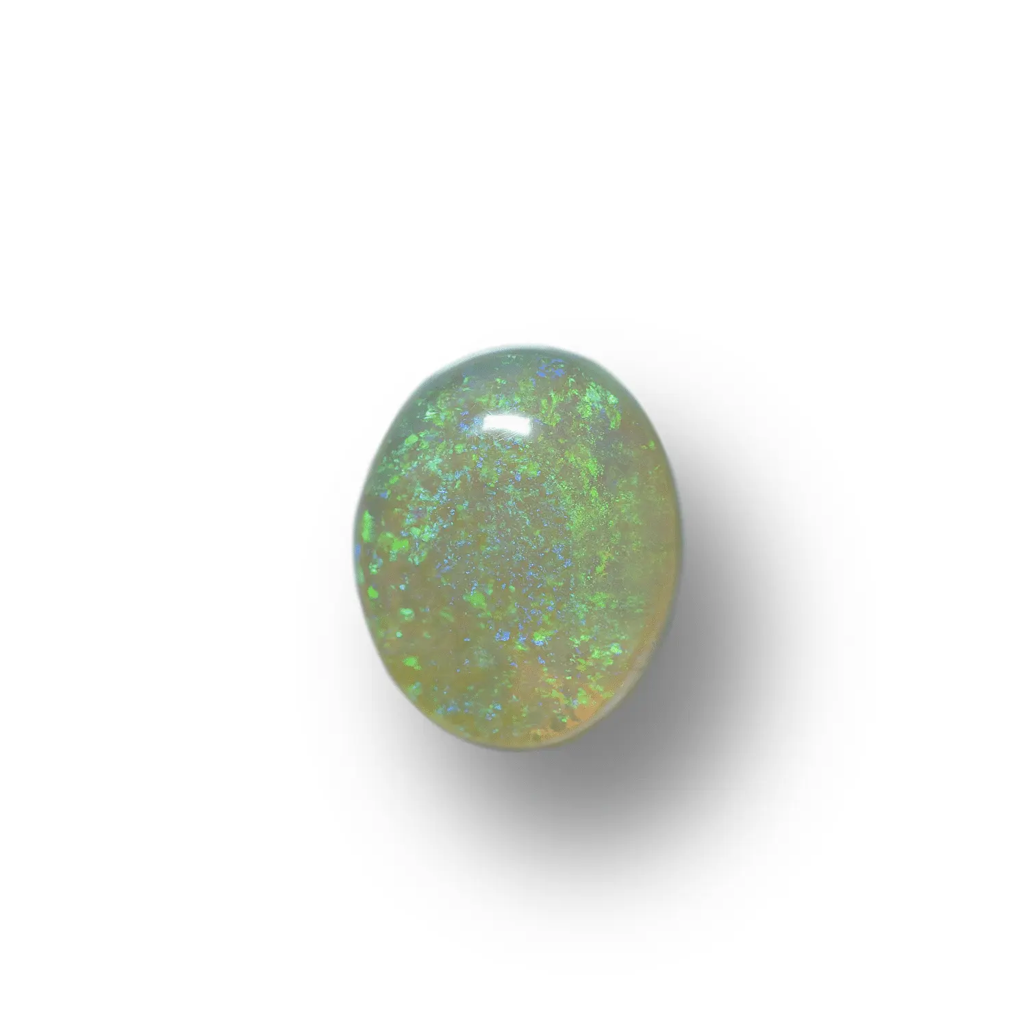 Large green and blue clear crystal opal cabochon (2.25 cts) - Image 3