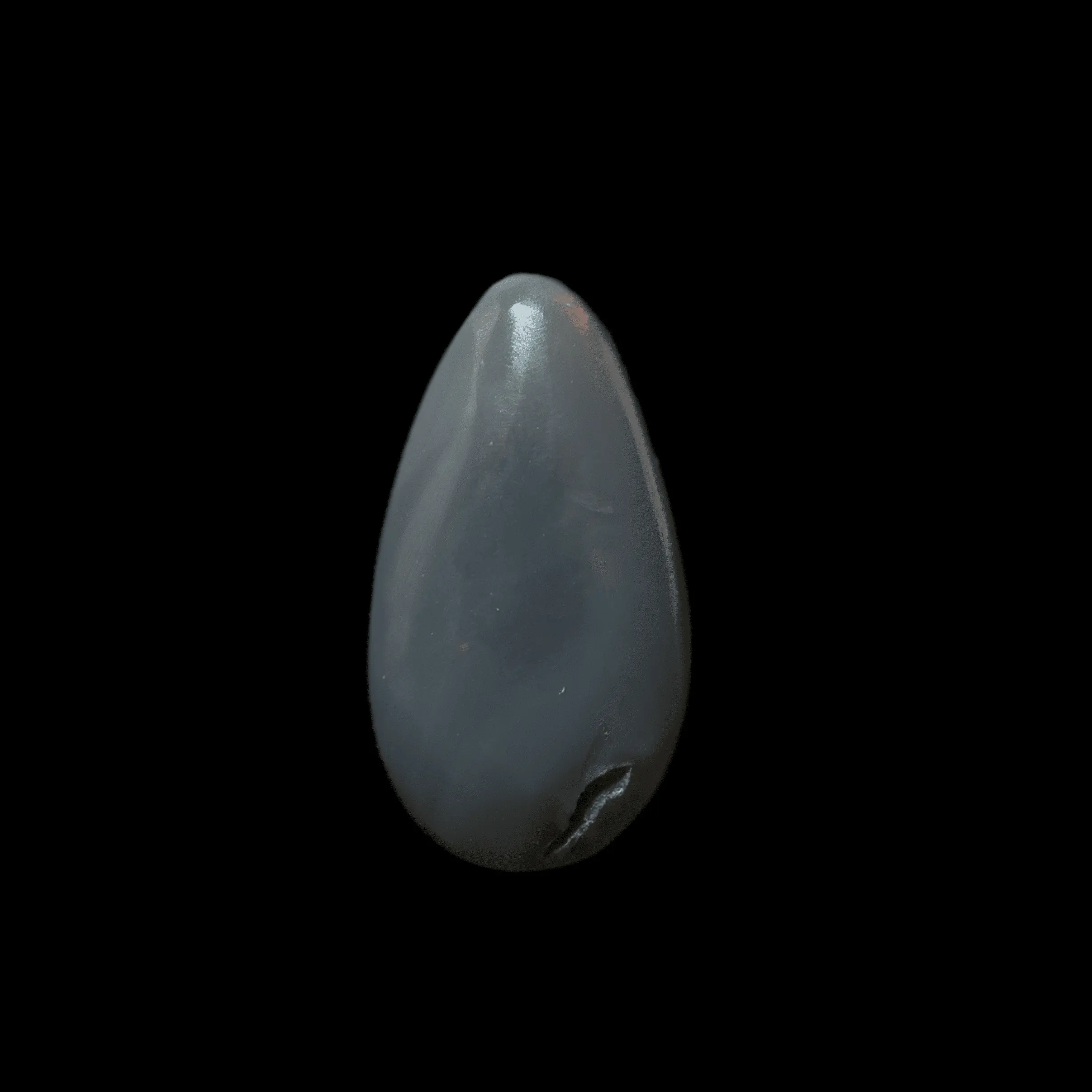 Larme d'opale noire à écharpe de feu rouge (1,6 ct) – Image 4