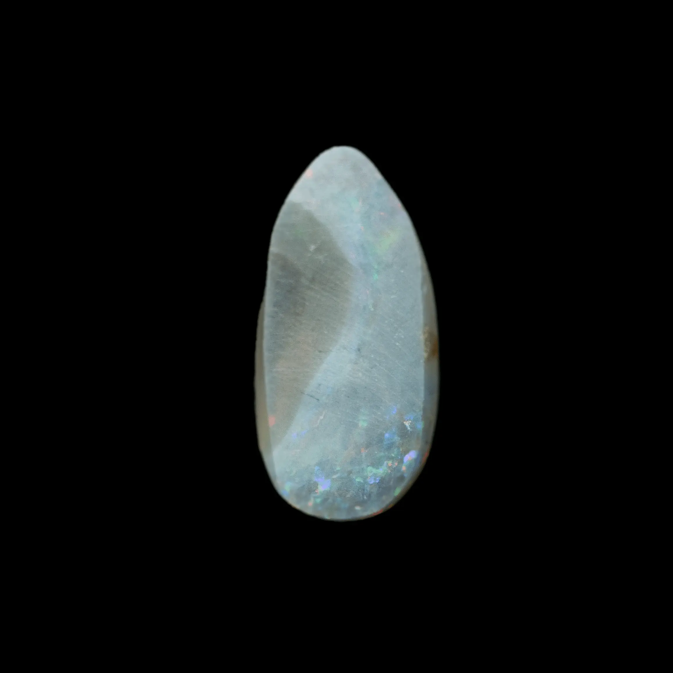 Dark multicolored opal teardrop (1.1 ct) - Image 4