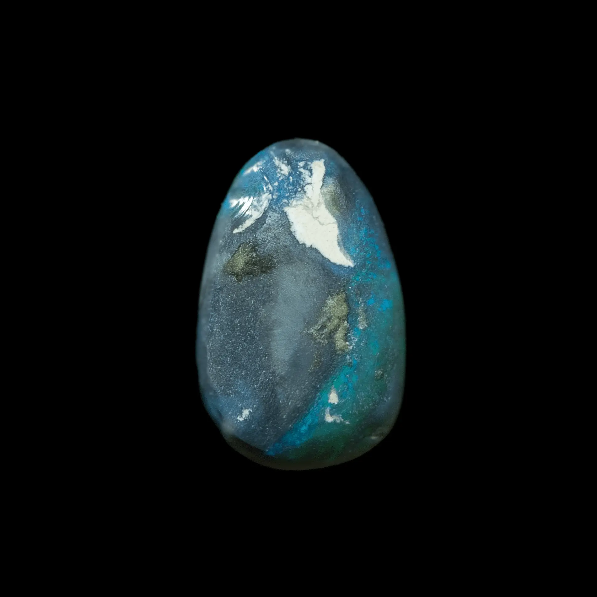 Opale noire de forme libre verte et violette (1,1 ct) – Image 4