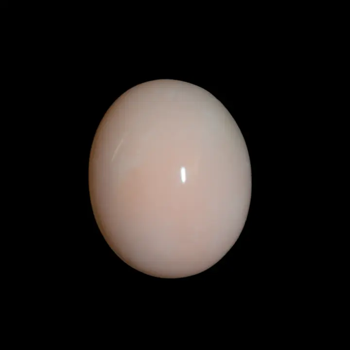 Natural Peruvian pink opal, cabochon of 16.1 carats of beautiful homogeneous quality
