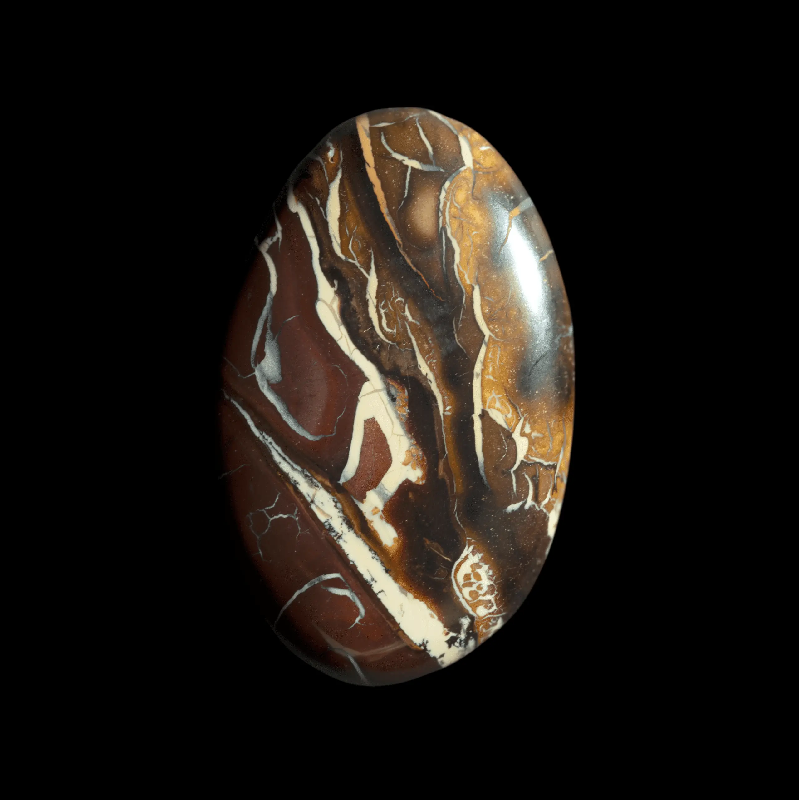 Opale koroit à motifs géométriques soulignés de blanc (36,8 cts) – Image 2