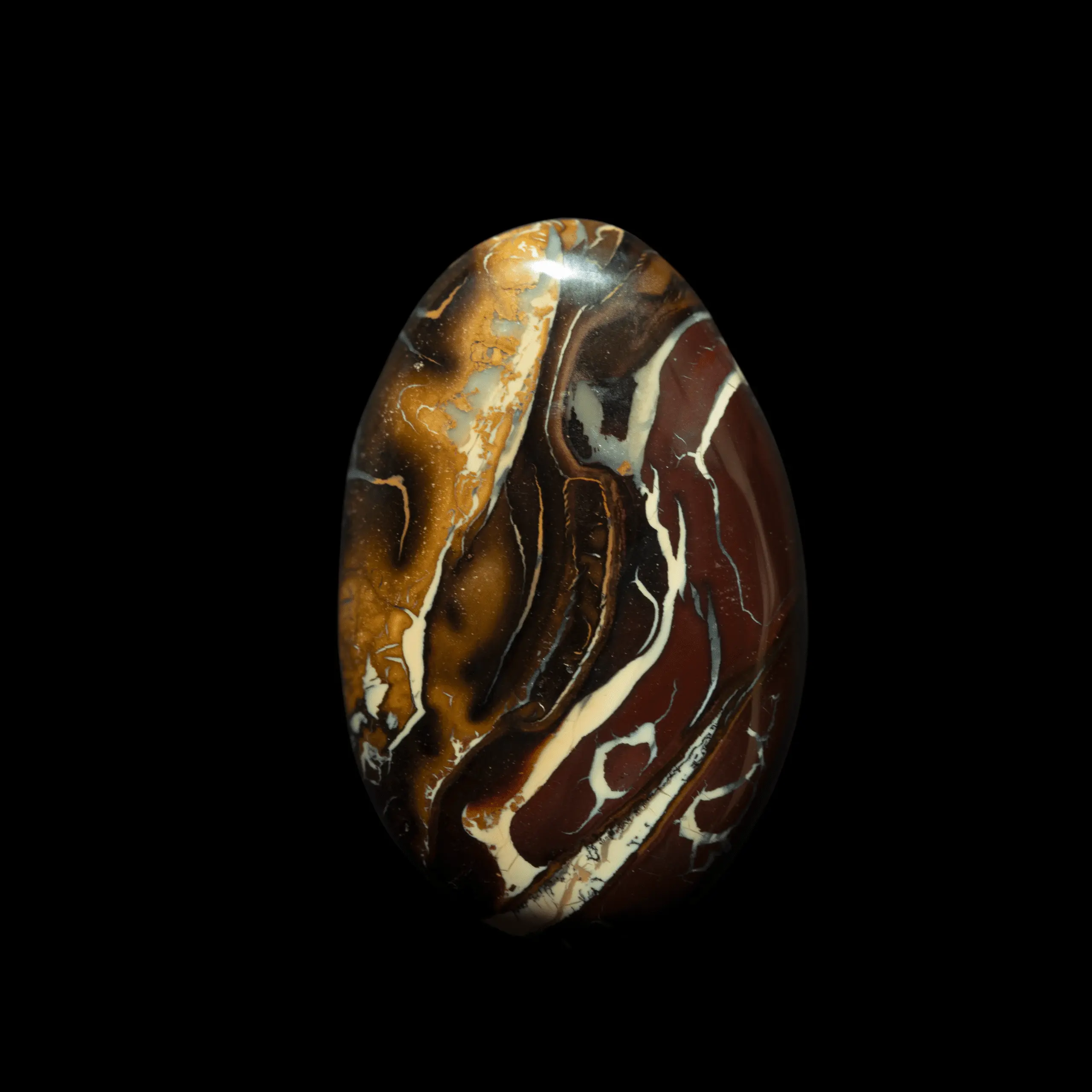Opale koroit à motifs géométriques soulignés de blanc (36,8 cts) – Image 3