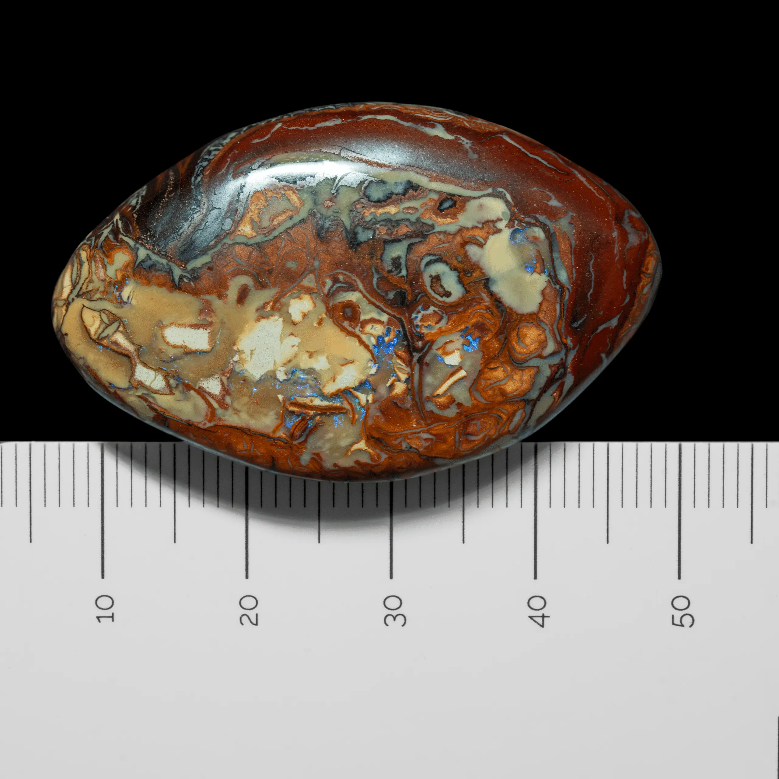 Koroit opal spindle with violet lustre (70.4 cts) - Image 6