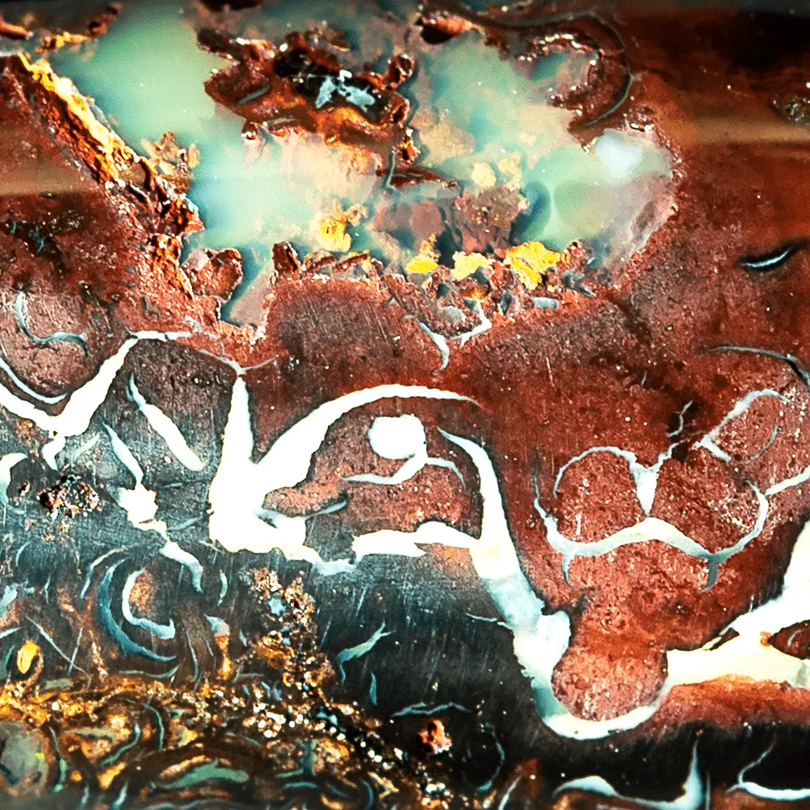 Koroit teardrop with crystal opalization (12.9 cts) - Image 2