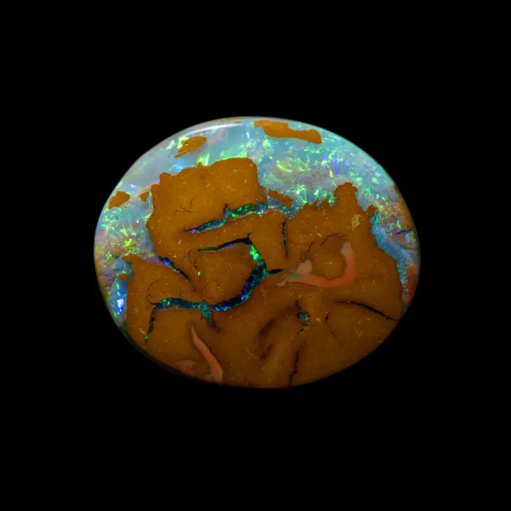 Koroit opal topped with crystal opal