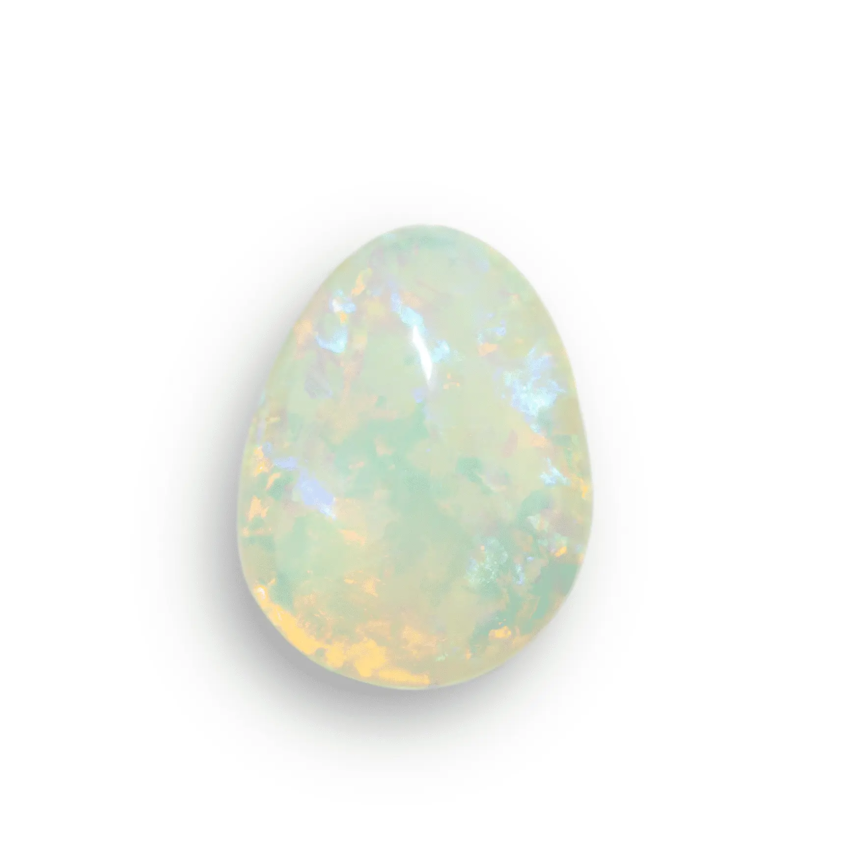 Opale Brésilienne cristal flamboyante orange et bleue (3,4 cts) – Image 5