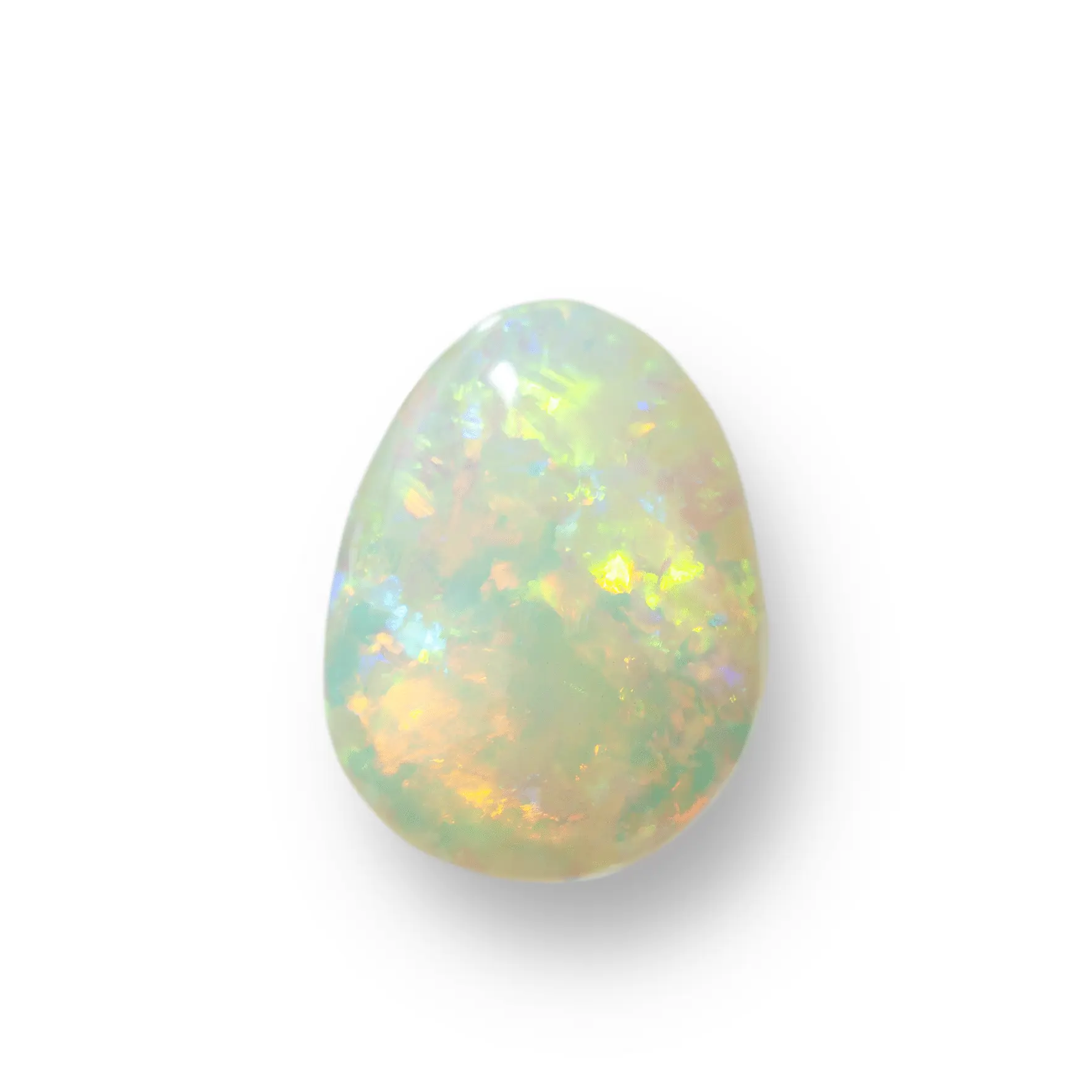 Opale Brésilienne cristal flamboyante orange et bleue (3,4 cts) – Image 6