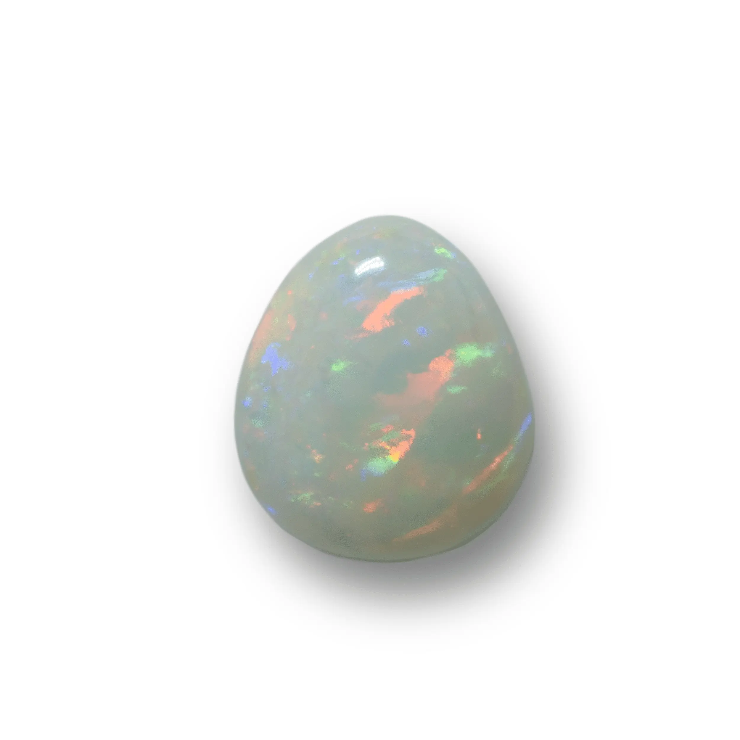 Opale Brésilienne multicolore à trois rubans rouge-orangé (2,3 cts) – Image 5