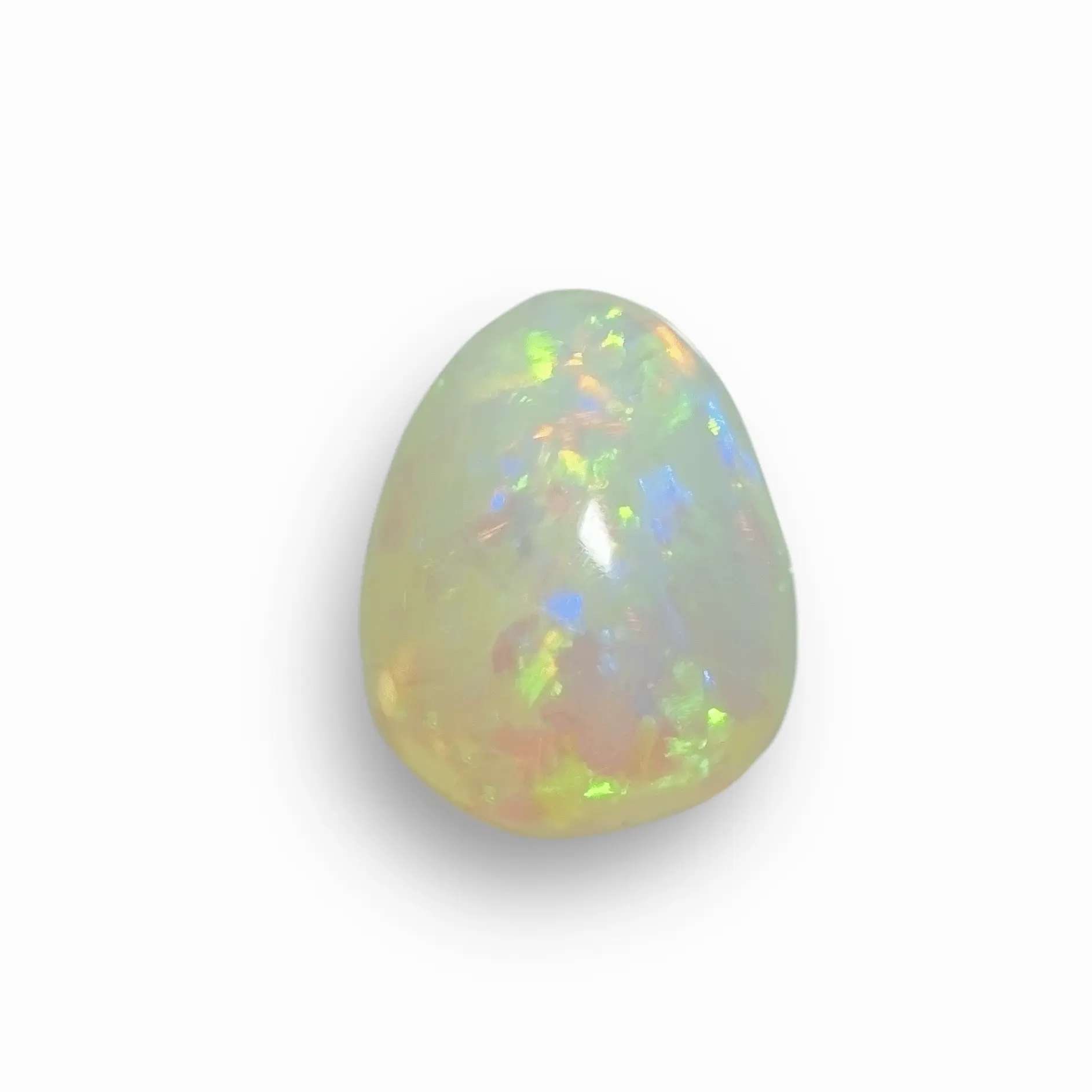 Cabochon en goutte d'opale cristal Brésilienne (1,6 ct) – Image 3
