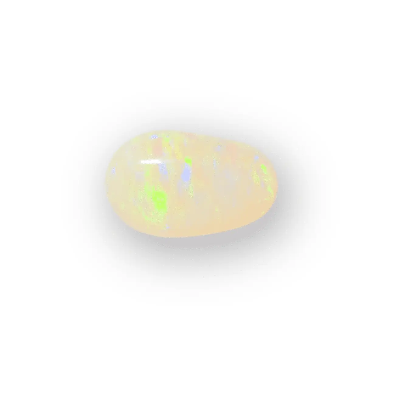 Cabochon d'opale claire à lignes (1,6 ct) – Image 5