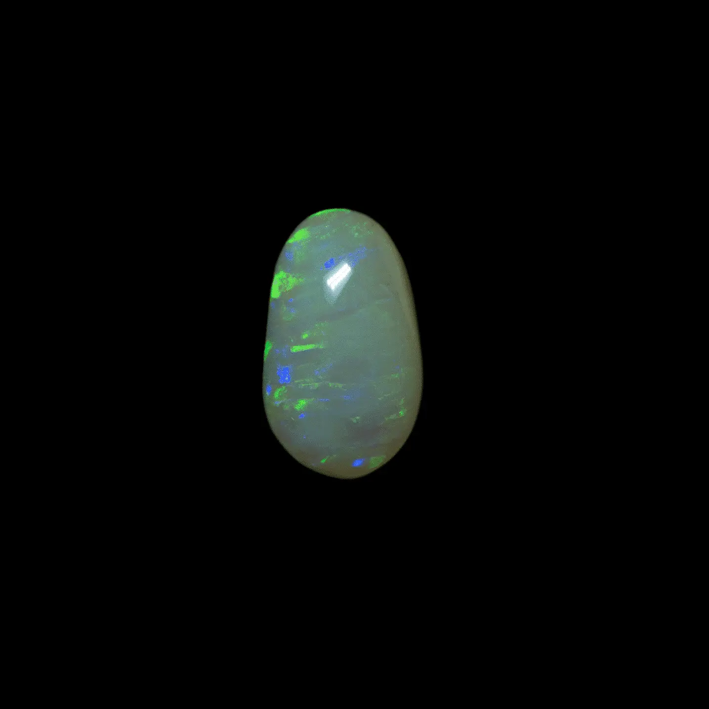 Cabochon d'opale claire à lignes (1,6 ct) – Image 3