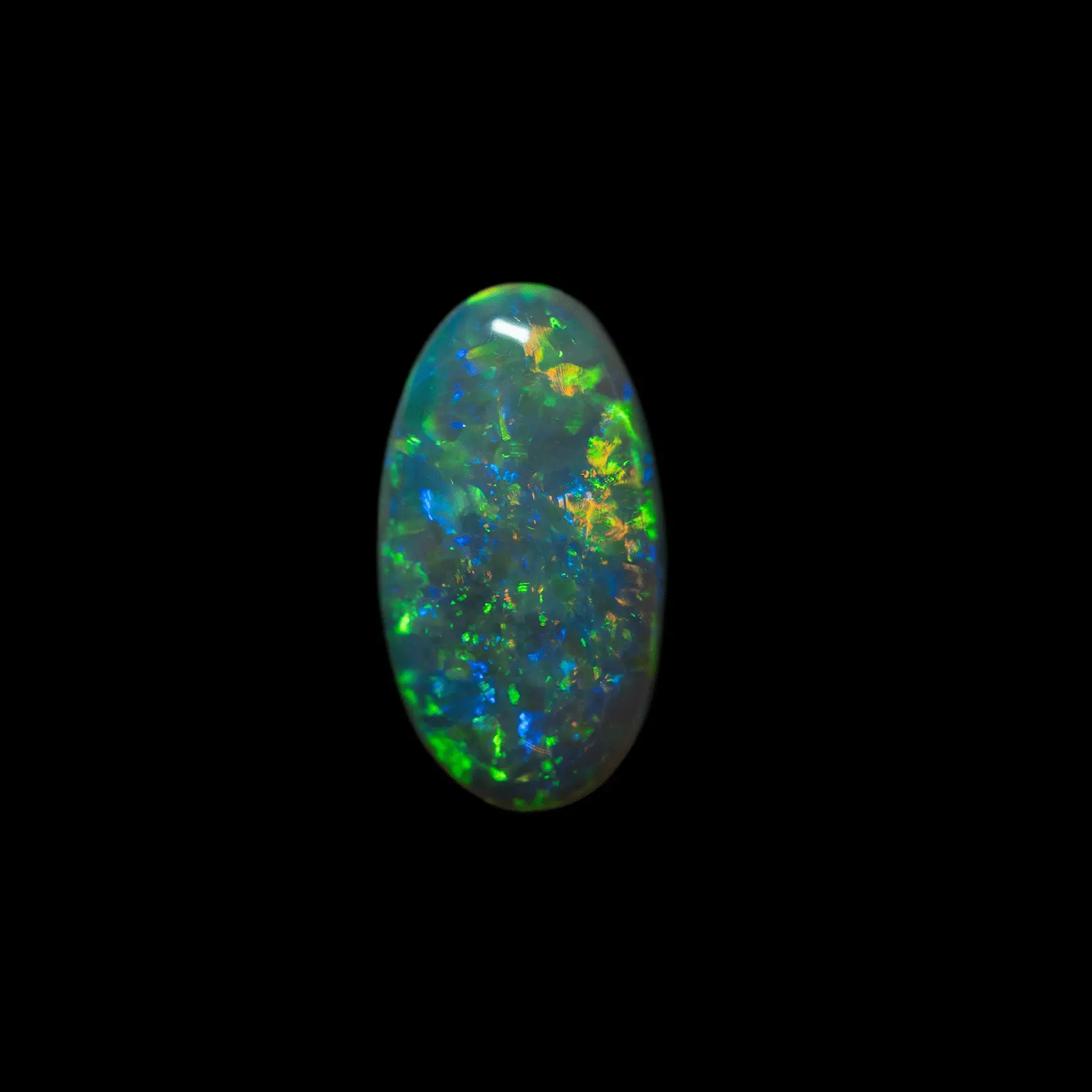 Ovale d'opale cristal clair de Lightning Ridge (1,3 ct) – Image 3