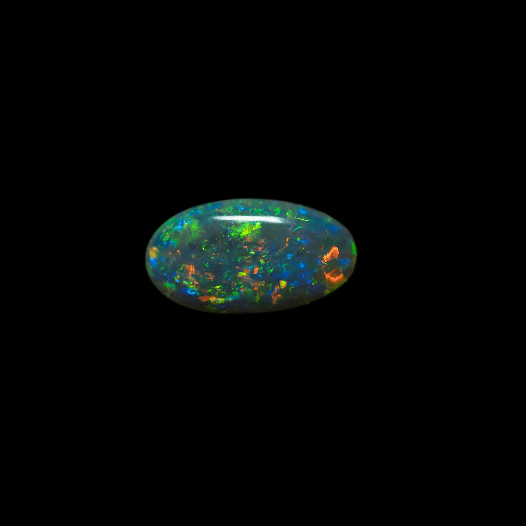 Ovale d'opale cristal clair de Lightning Ridge (1,3 ct) – Image 5