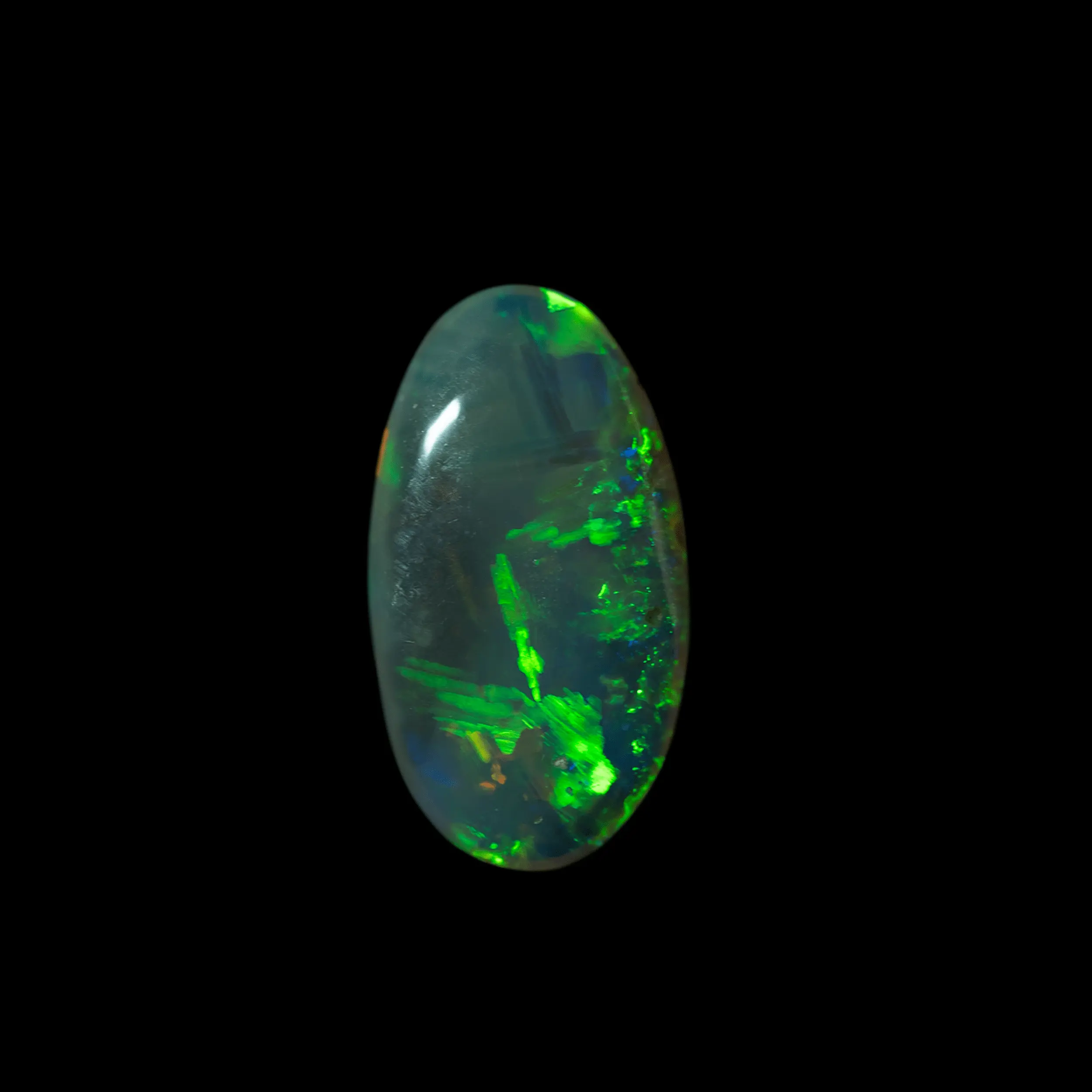 Ovale d'opale cristal clair de Lightning Ridge (1,3 ct) – Image 8