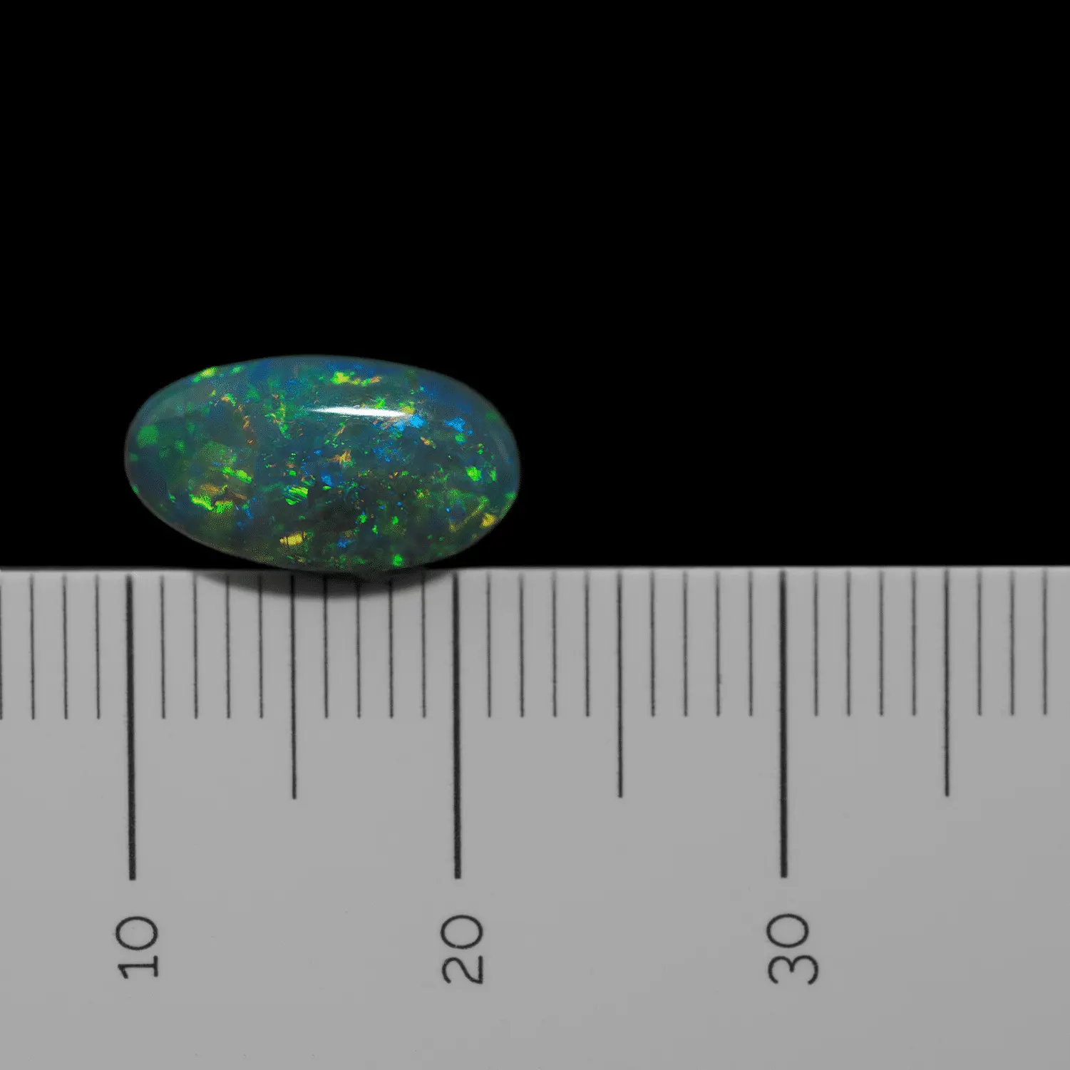 Ovale d'opale cristal clair de Lightning Ridge (1,3 ct) – Image 9