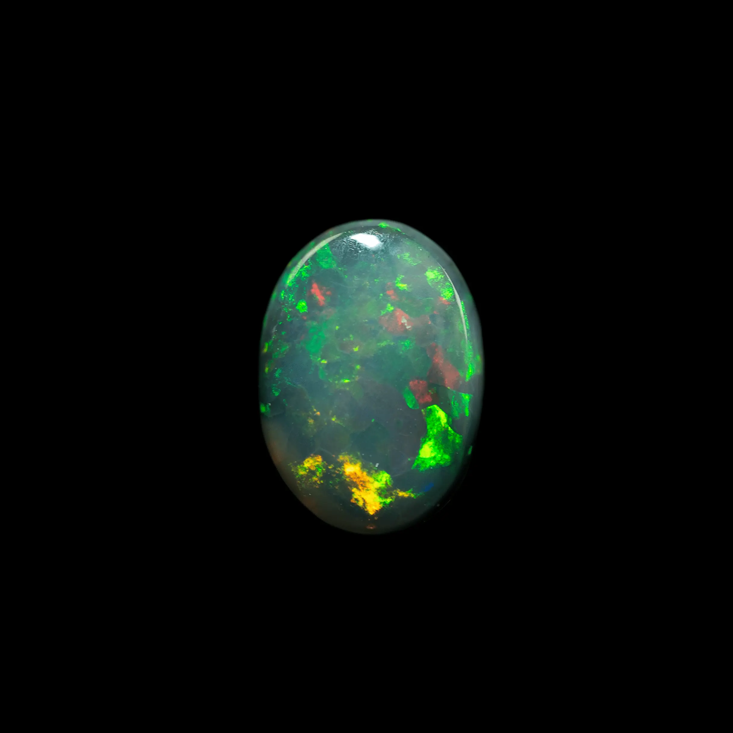 Dark red and green opal cabochon, it's Christmas! (1.8 ct) - Image 4