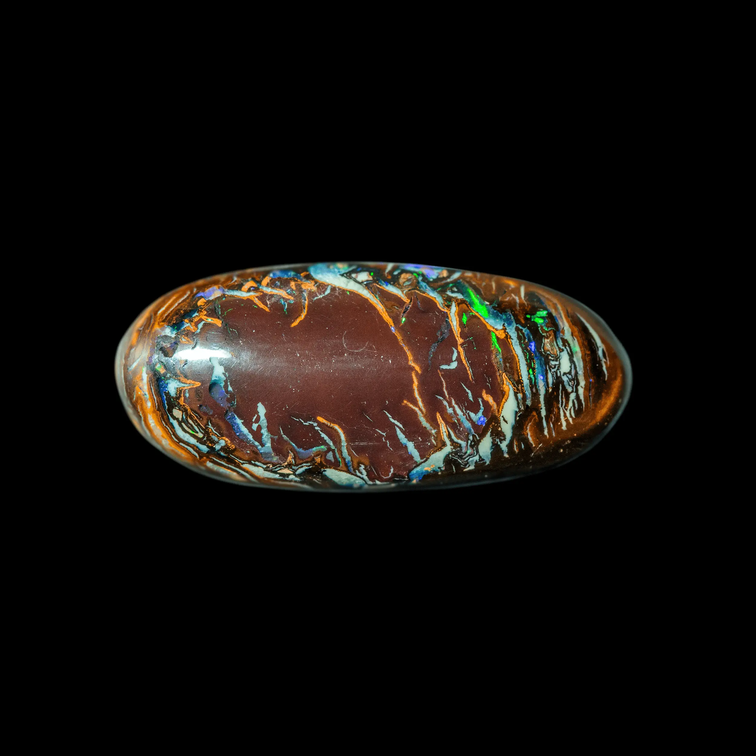 Cabochon in green colors and shades (11.2 cts) - Image 3