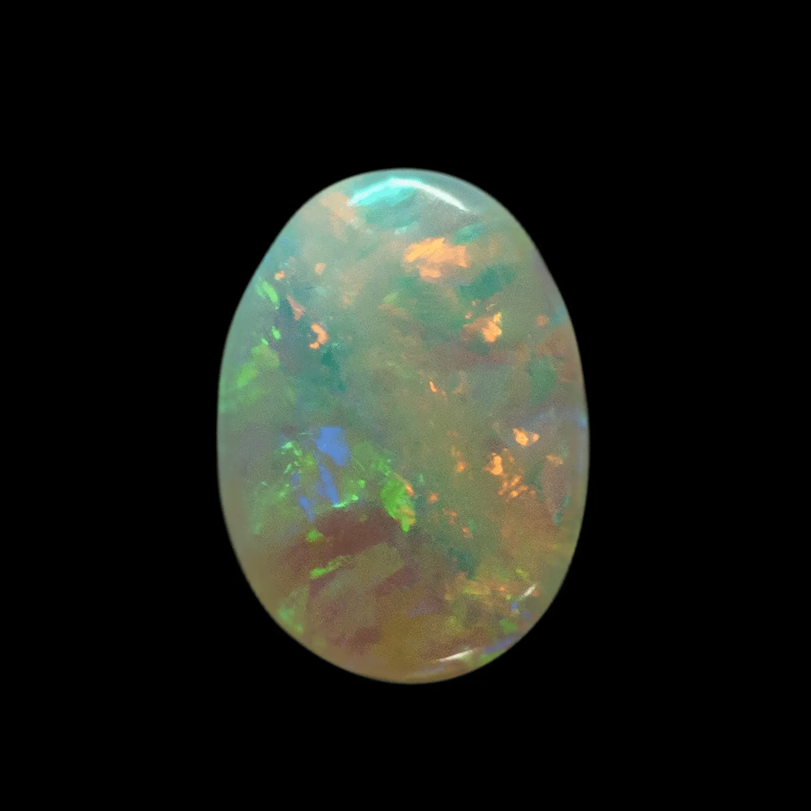 Opale cristal du Brésil à brillances en bandes (0,80 ct) – Image 3